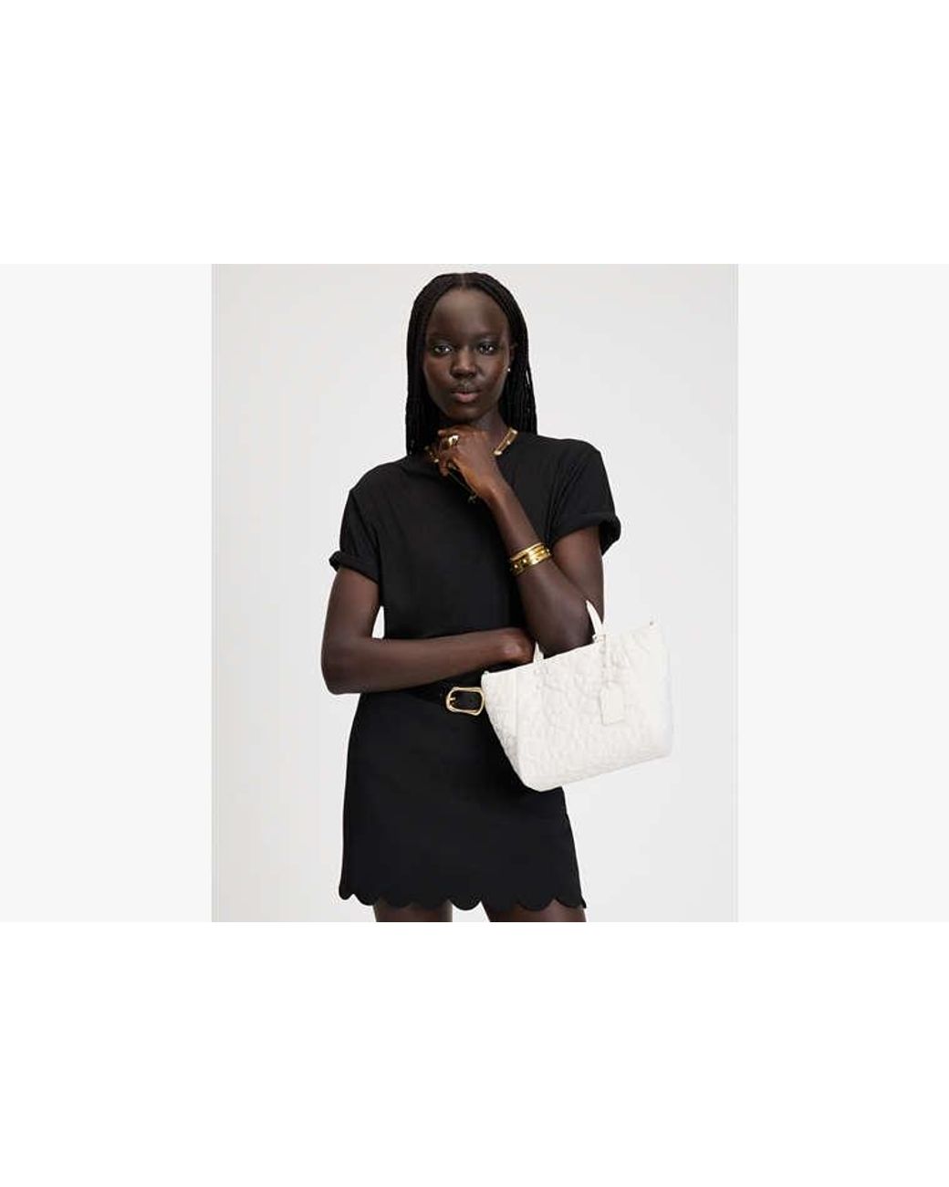 Kate Spade White Kate Spade Tilly Quilted Small Tote Bag