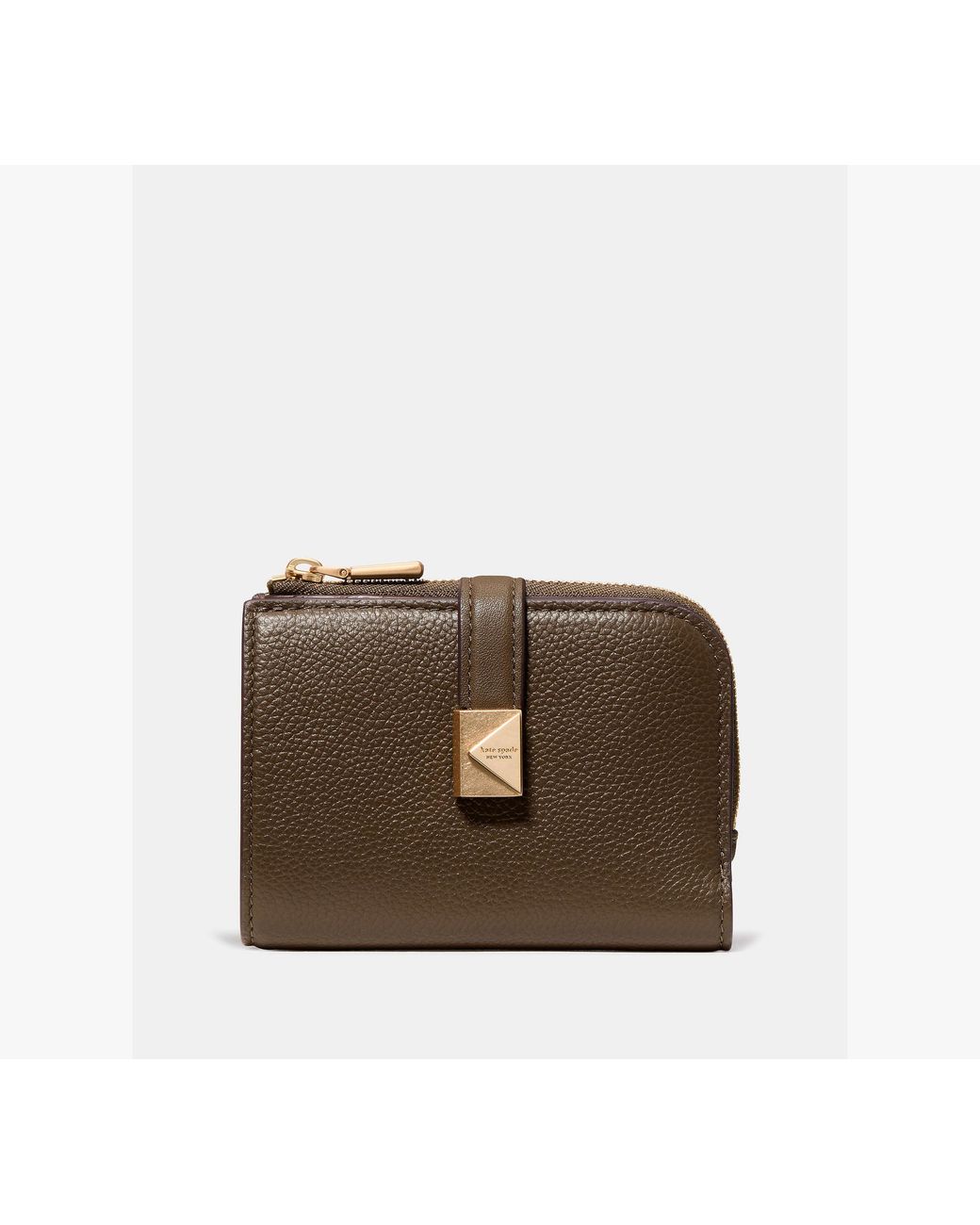 Kate Spade Brown Kate Spade Deco Small Compact Wallet