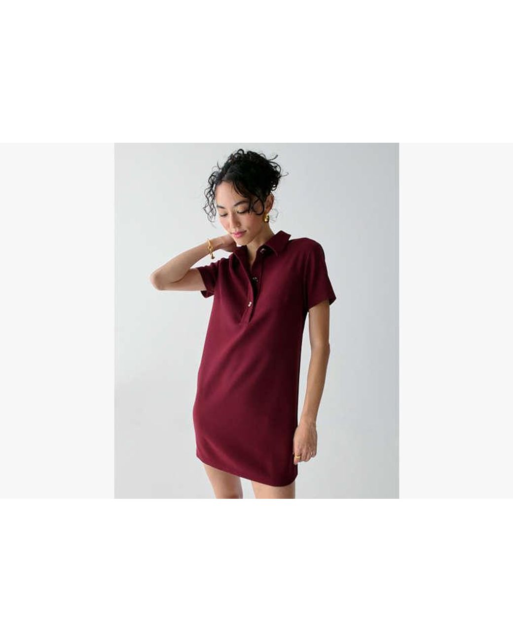 Kate Spade Polo Mini Shift Dress in Red | Lyst