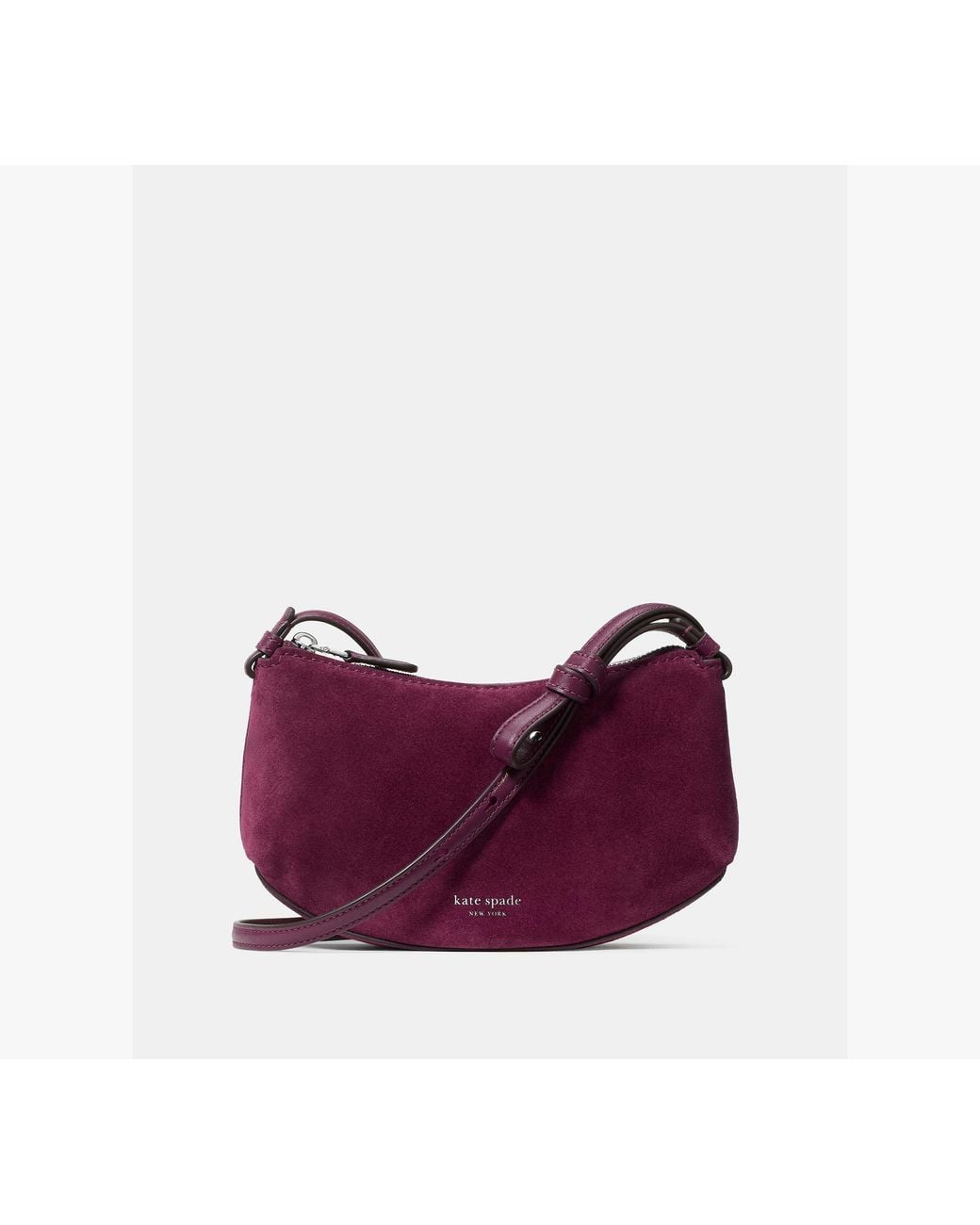 Kate Spade Purple Loop Suede Crossbody