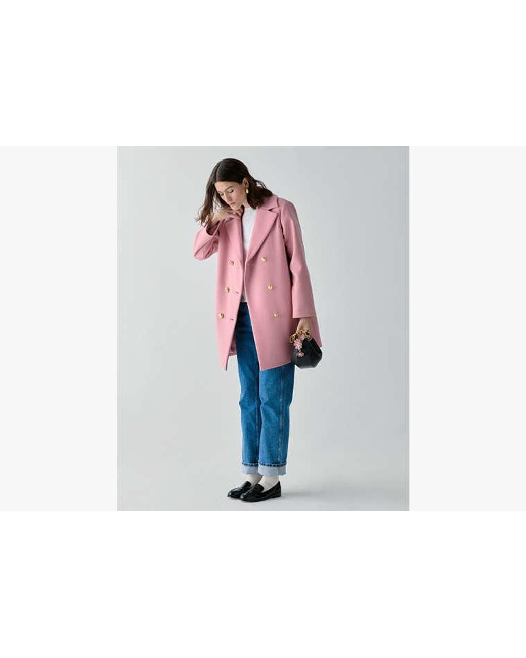 Kate Spade Pink Double Breasted Coat