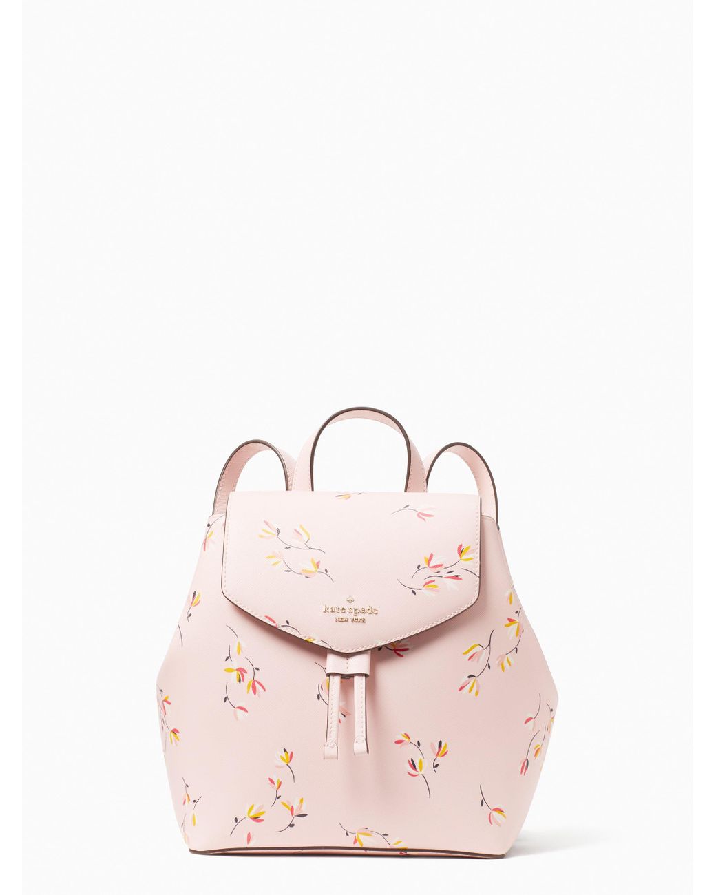 Kate Spade Lizzie Tossed Blooms Medium Flap Backpack in Pink | Lyst Canada