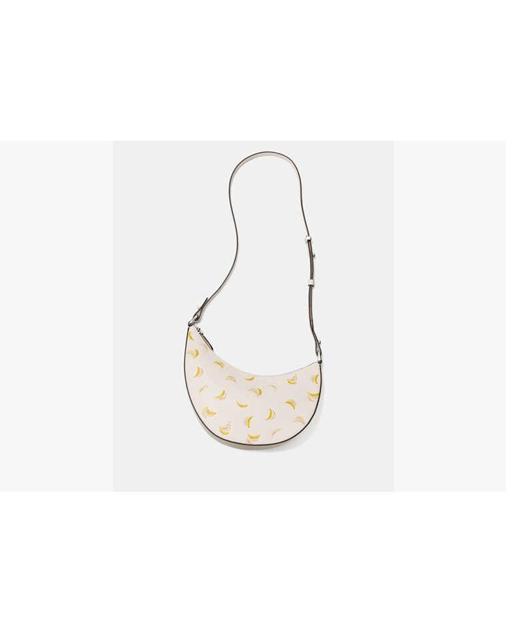 Kate Spade White Duo Banana Crossbody Bag