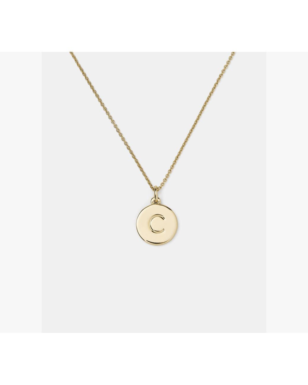 Kate Spade White Initial Pendant