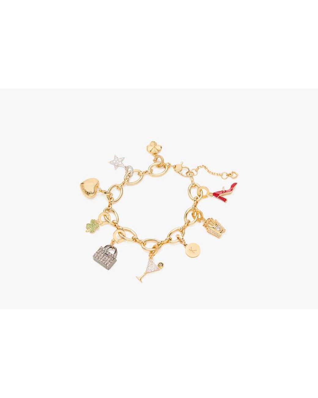 Kate Spade Metallic One In A Million Chain Charm Bracelet