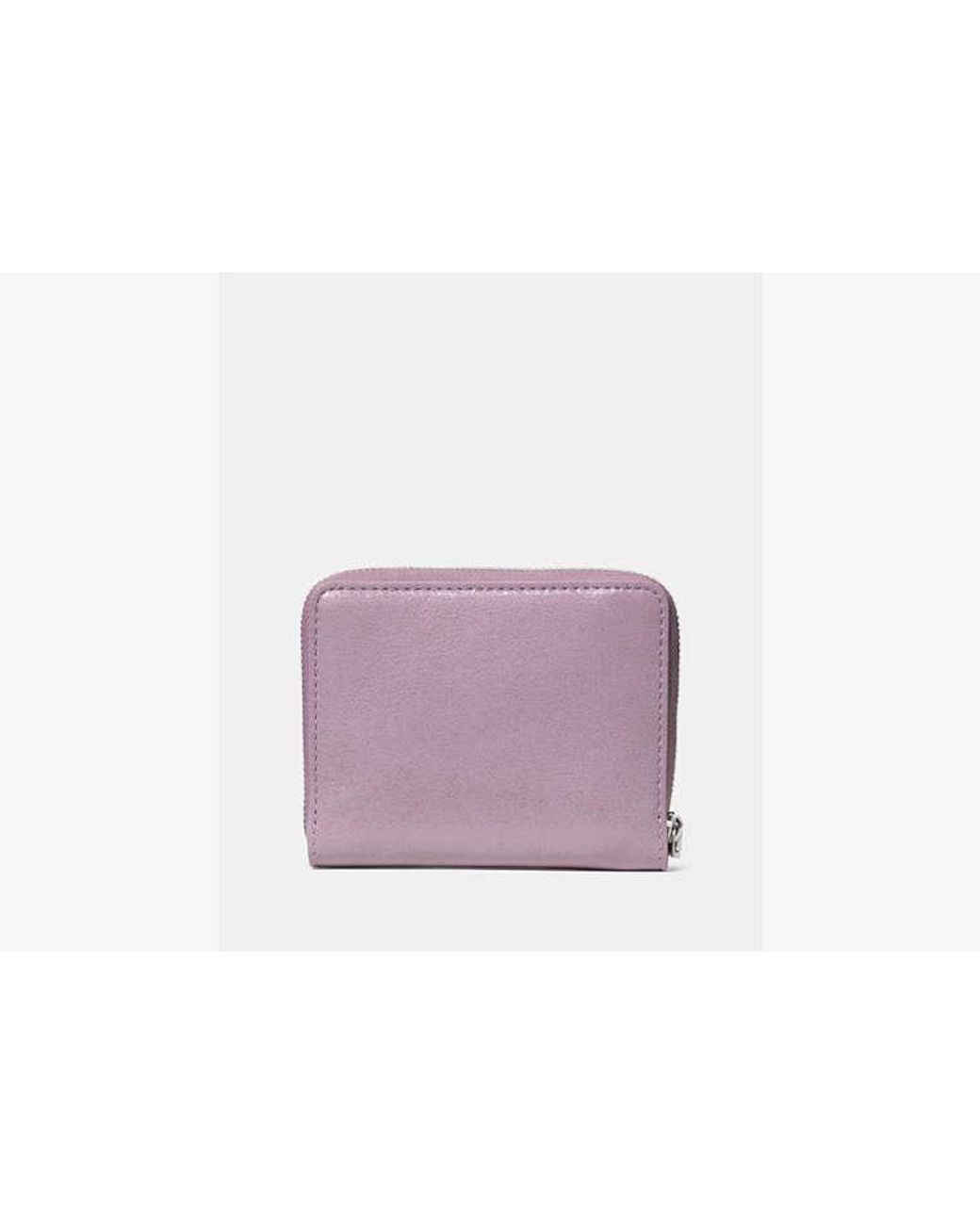Kate Spade Purple Loop Leather Small Zip Around Wallet