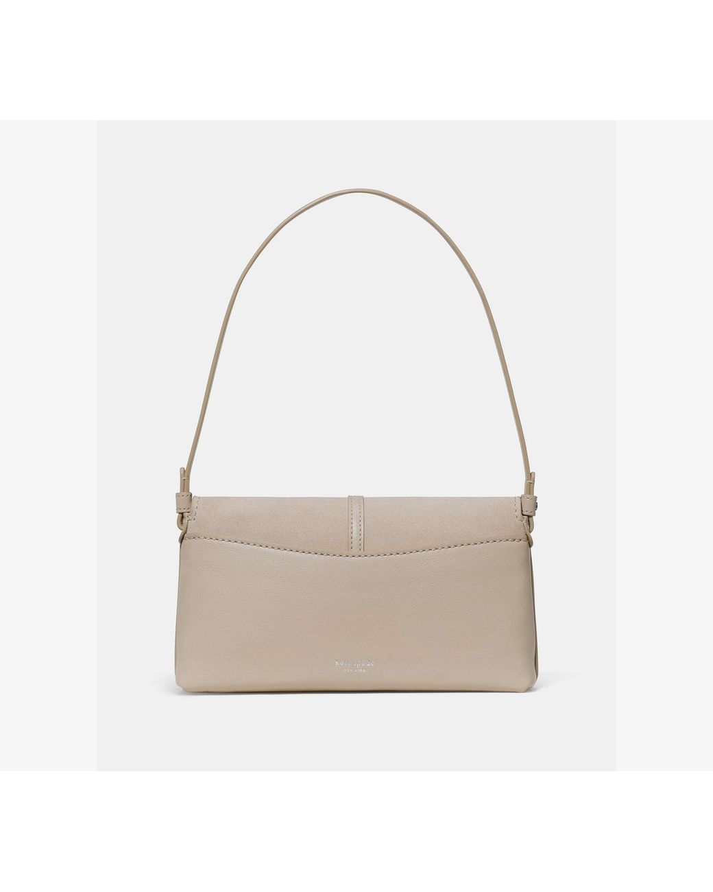 Kate Spade Gray Loop Suede Small Shoulder Bag