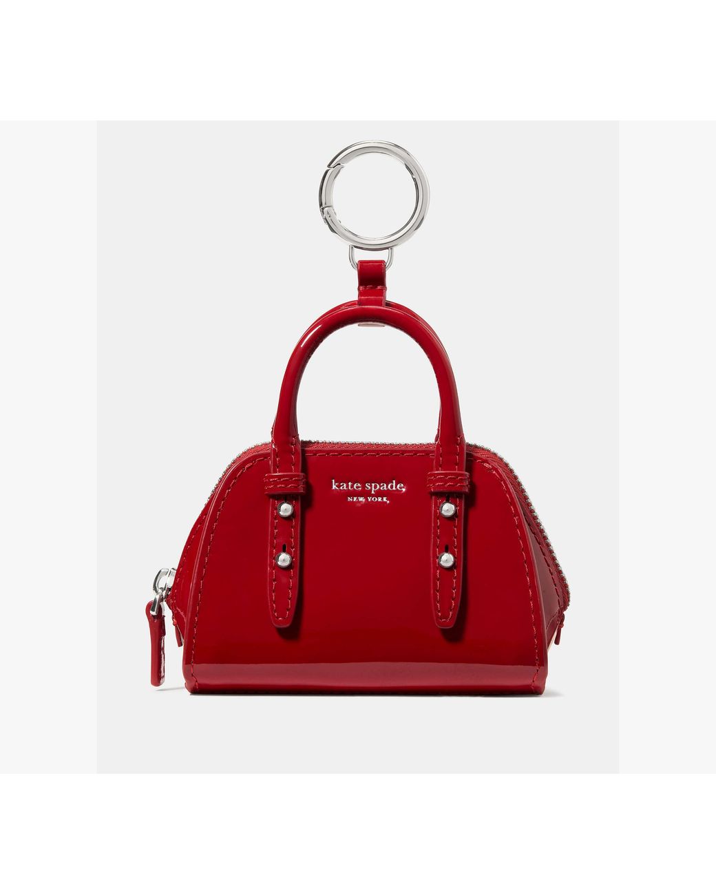 Kate Spade Red Charmed Patent Nano Carryall Bag Charm