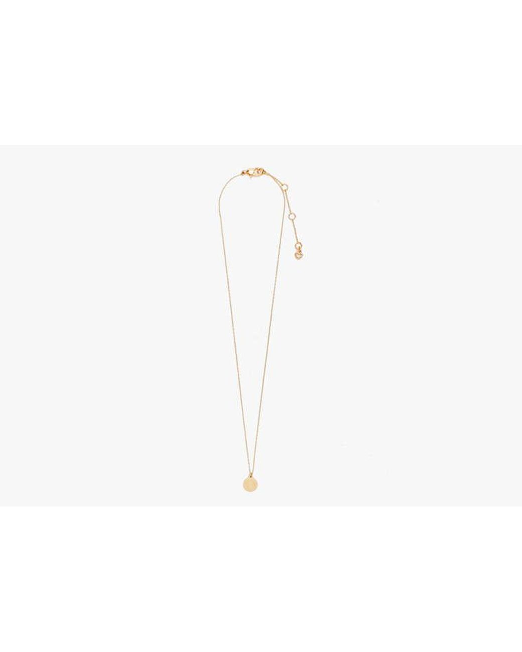 Kate Spade White Initial T Mini Pendant