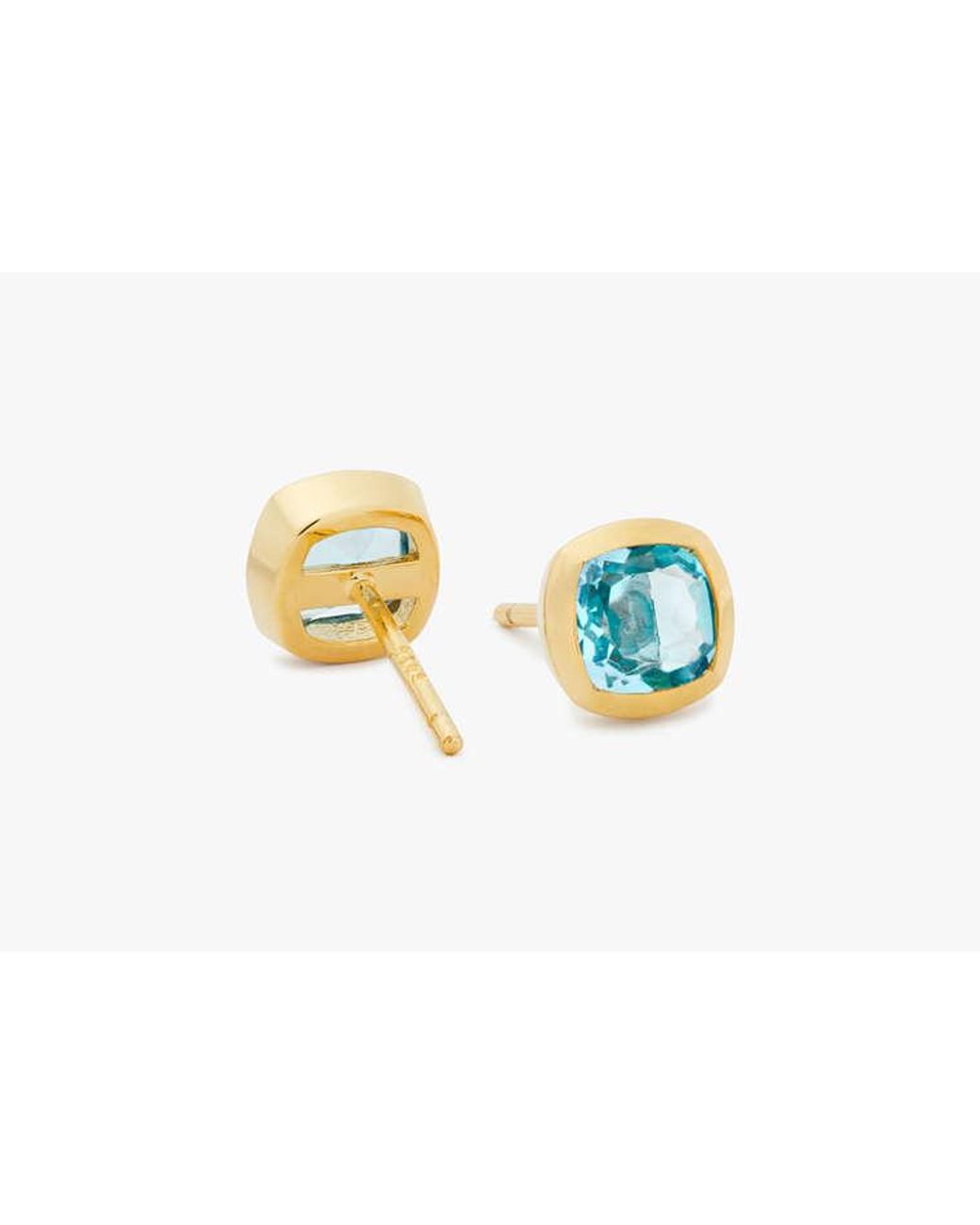 Kate Spade Blue Kate Spade Fine Time To Shine Gem Stud Earring
