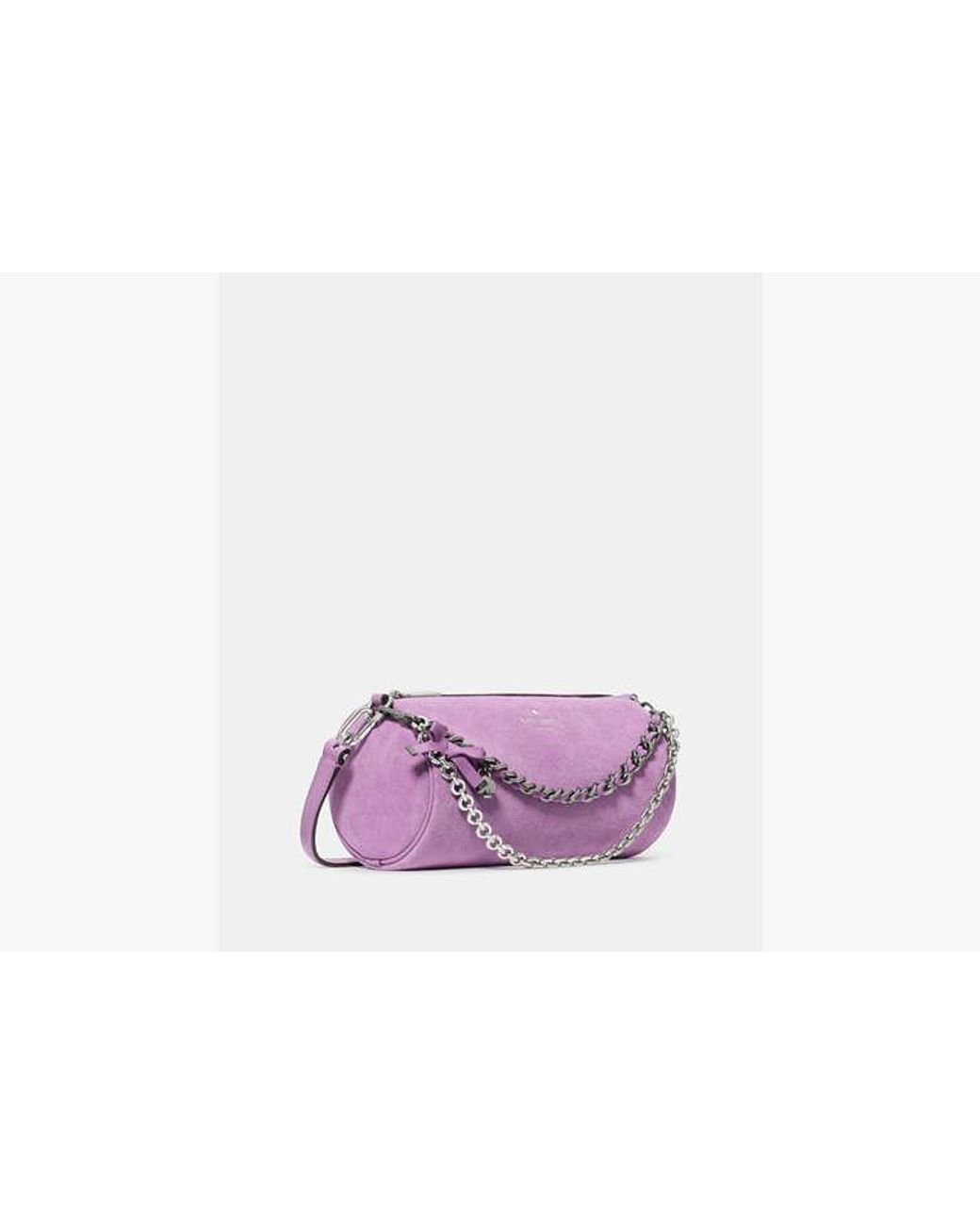 Kate Spade Purple Roulette Suede Mini Convertible Bag