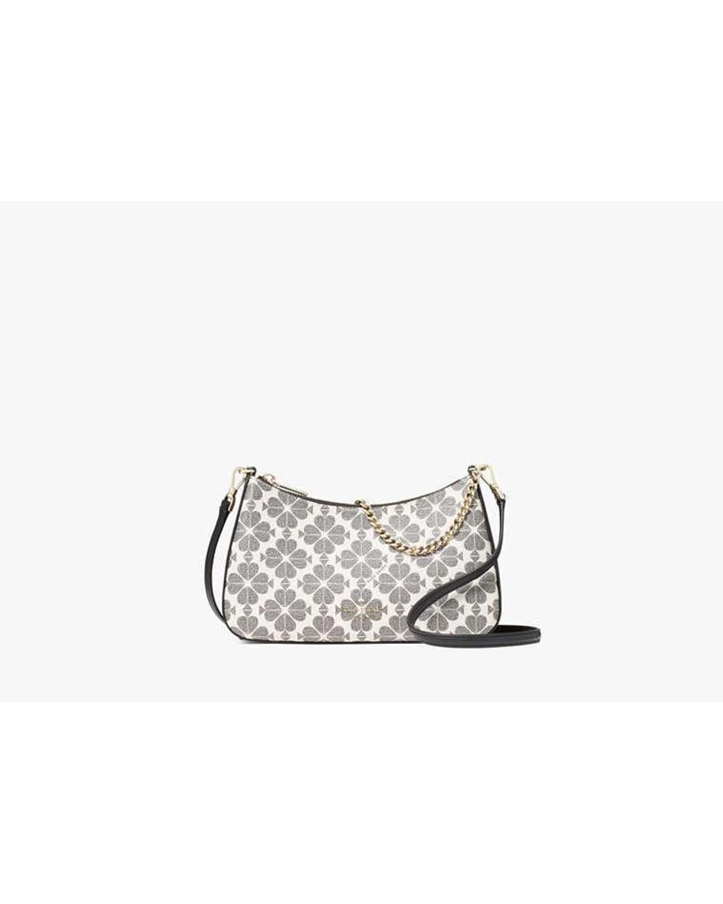 Kate Spade Gray Kate Spade Margot Spade Flower Medium Convertible Crossbody Bag