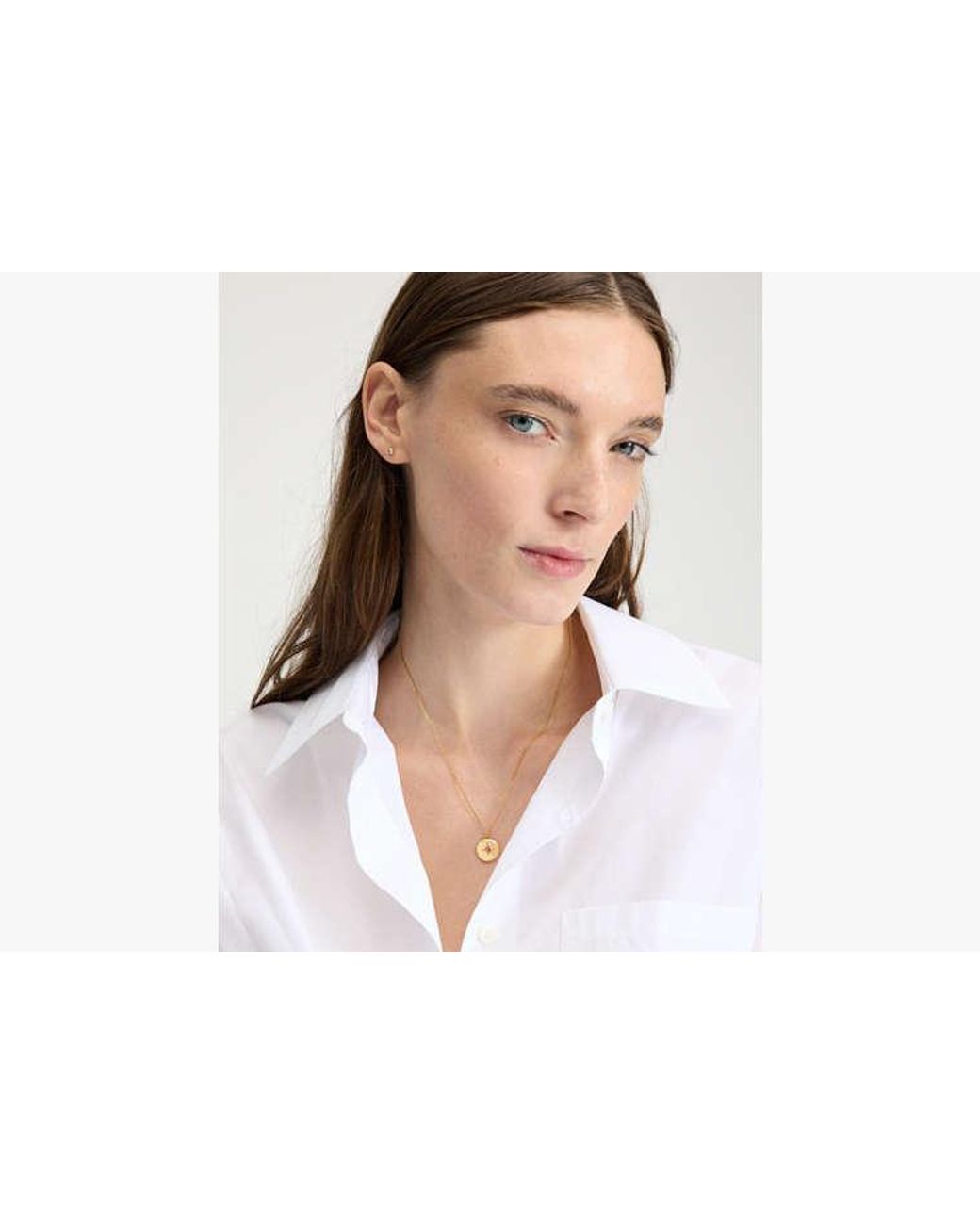 Kate Spade White Kate Spade The Color Spark Collection Peace Medallion Necklace