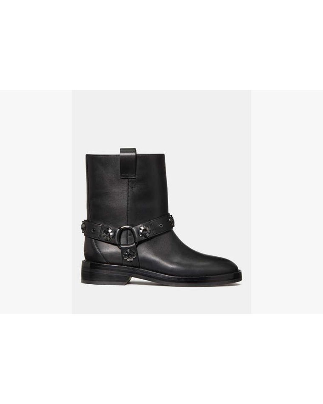 Kate Spade Black Kate Spade Spade Flower Stud Moto Boot