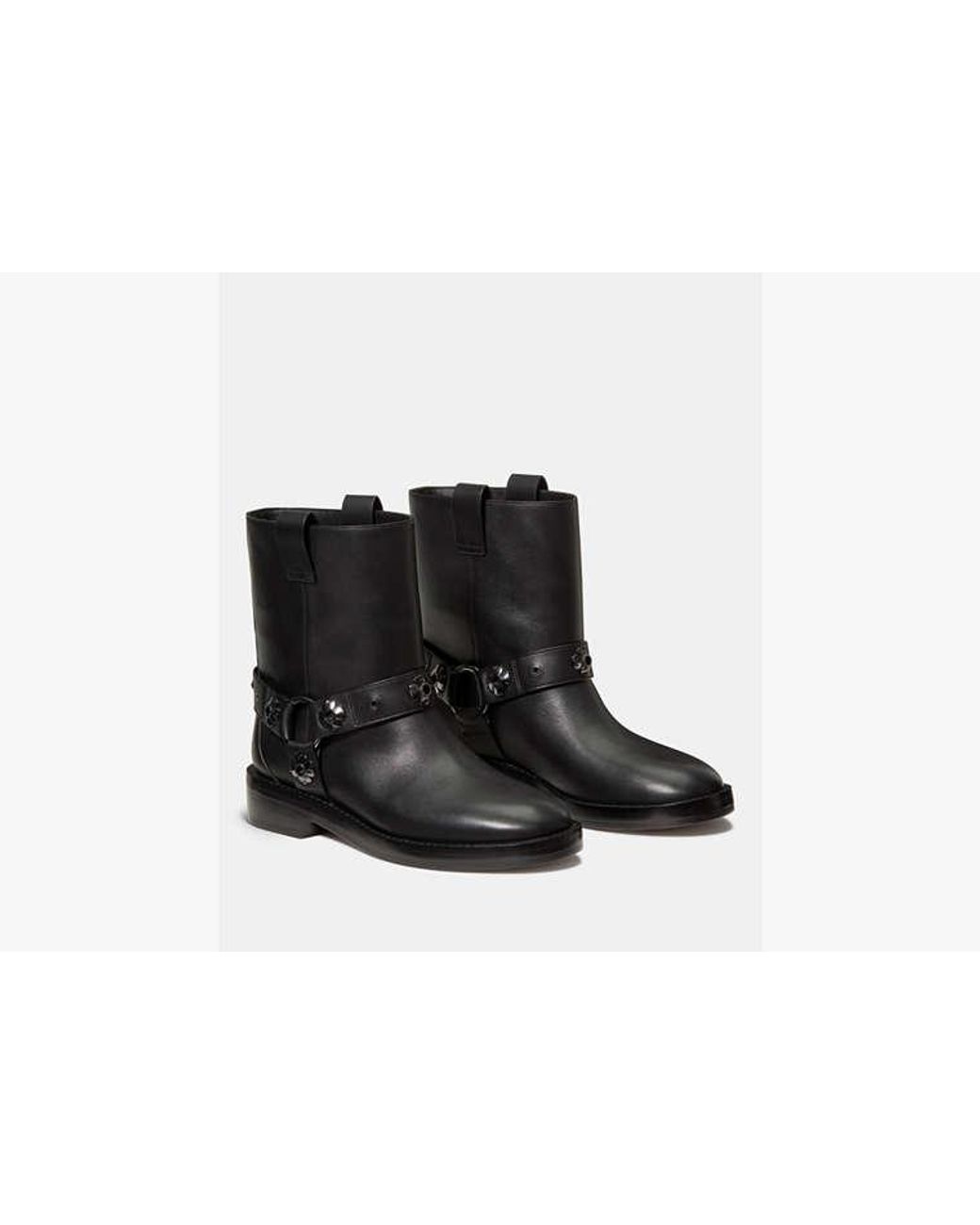 Kate Spade Black Kate Spade Spade Flower Stud Moto Boot
