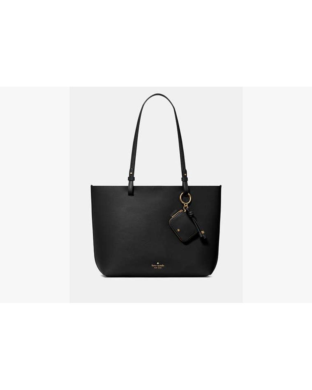Kate Spade Black Kate Spade Tessa Tote Bag With Charm