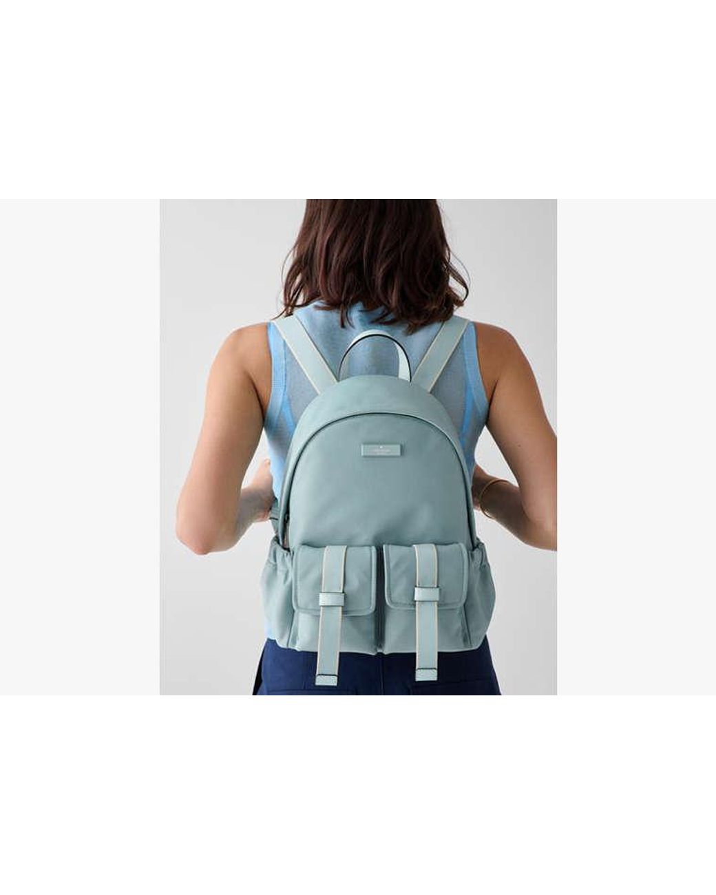 Kate Spade Carter Nylon Cargo Backpack Aventurine Multi - NWT $329 MSRP Carter Nylon Cargo Backpack | Kate Spade Outlet main image 2