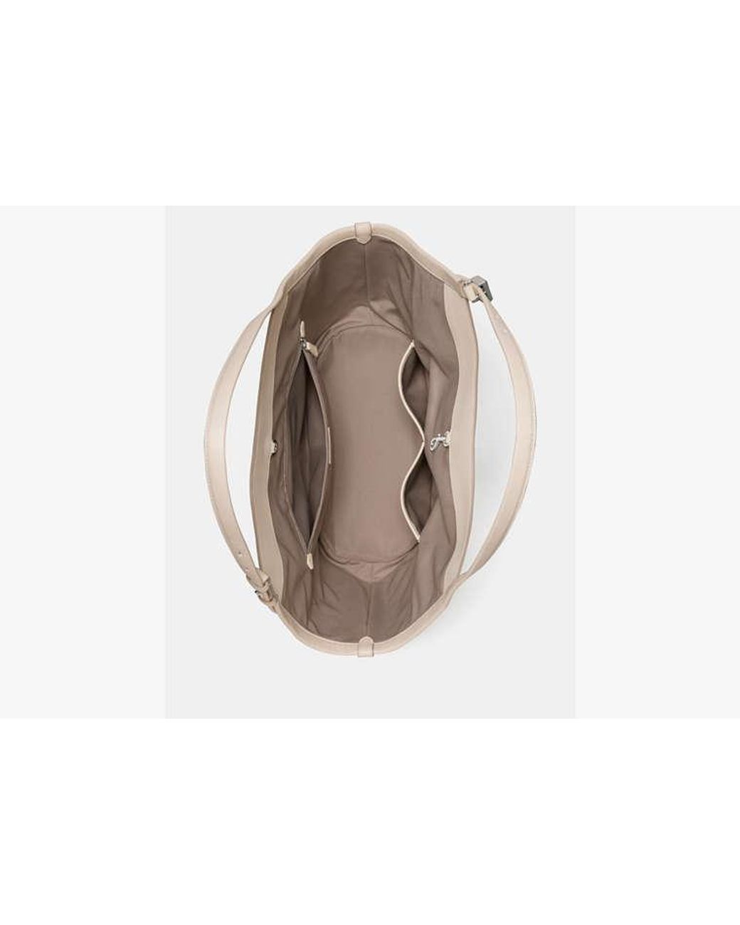 Kate Spade Natural Deco Snake Embossed Tulip Tote Bag