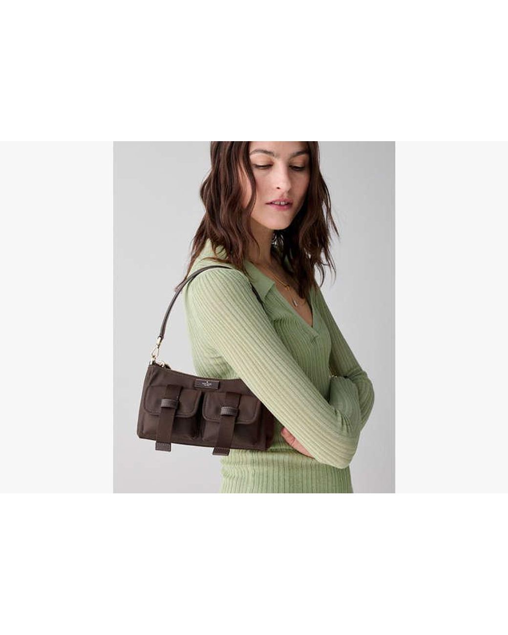 Kate Spade Brown Kate Spade Carter Nylon Cargo Crossbody Bag