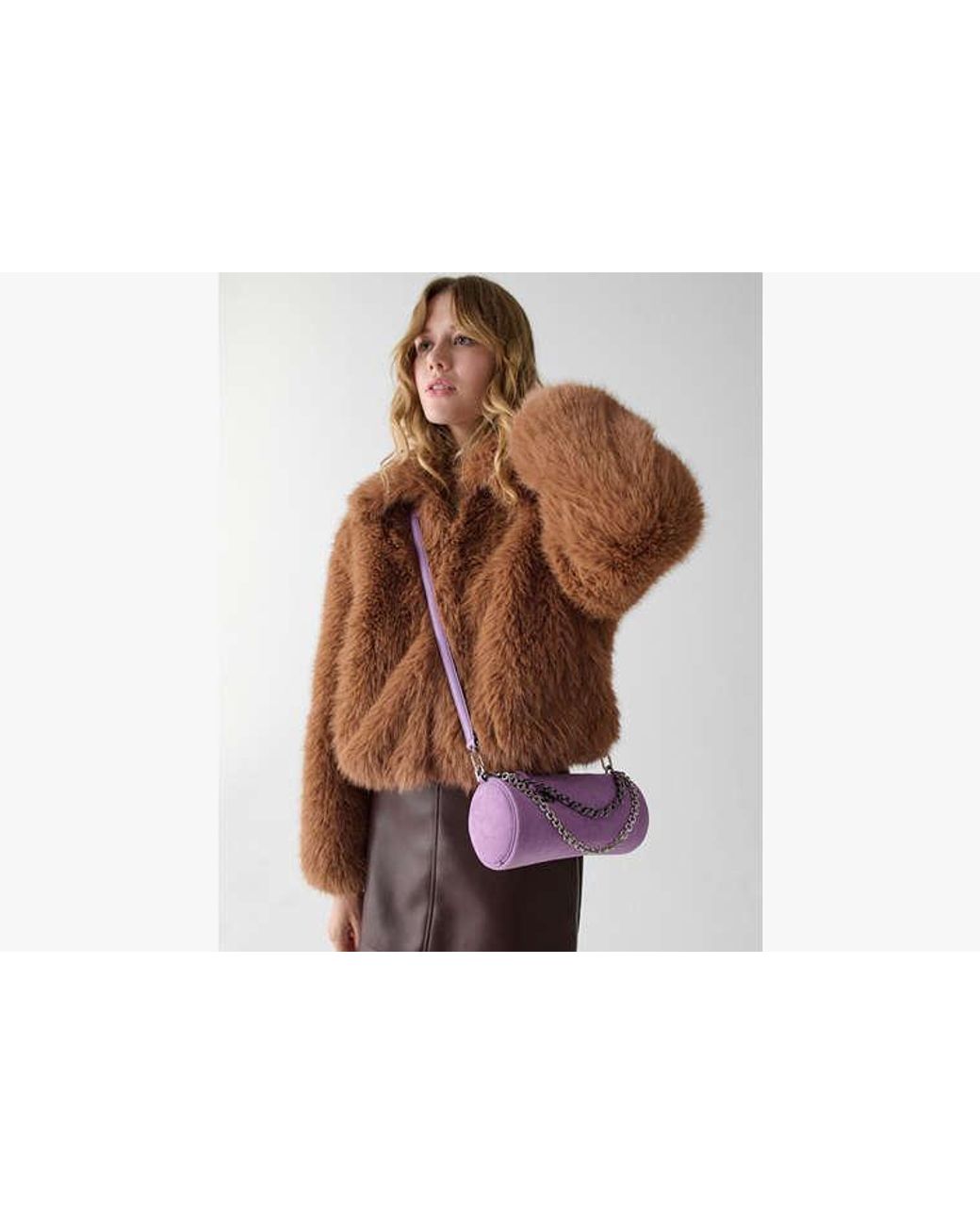 Kate Spade Purple Roulette Suede Mini Convertible Bag