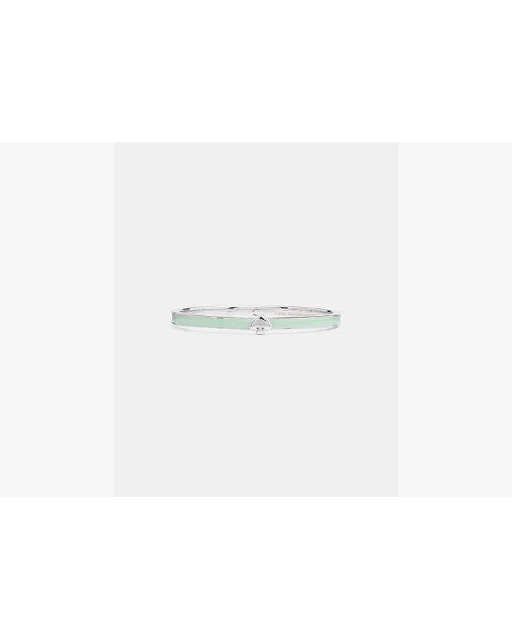 Kate Spade White Kate Spade Everyday Spade Thin Enamel Bangle