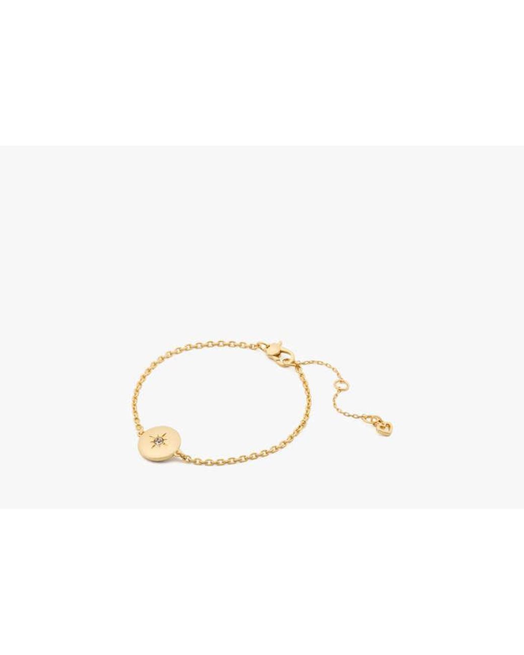 Kate Spade Metallic Kate Spade The Color Spark Collection Clear Inspire Medallion Bracelet