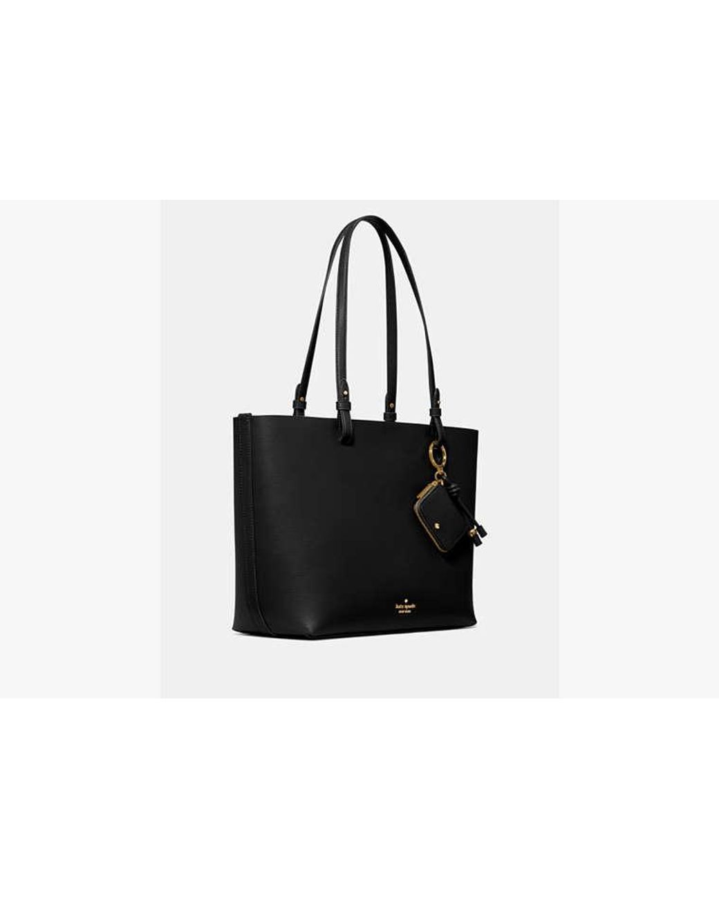 Kate Spade Black Kate Spade Tessa Tote Bag With Charm