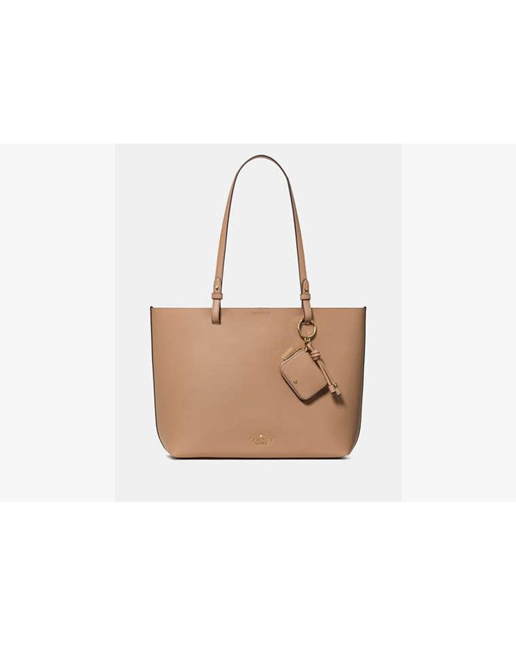 Kate Spade White Kate Spade Tessa Tote Bag With Charm