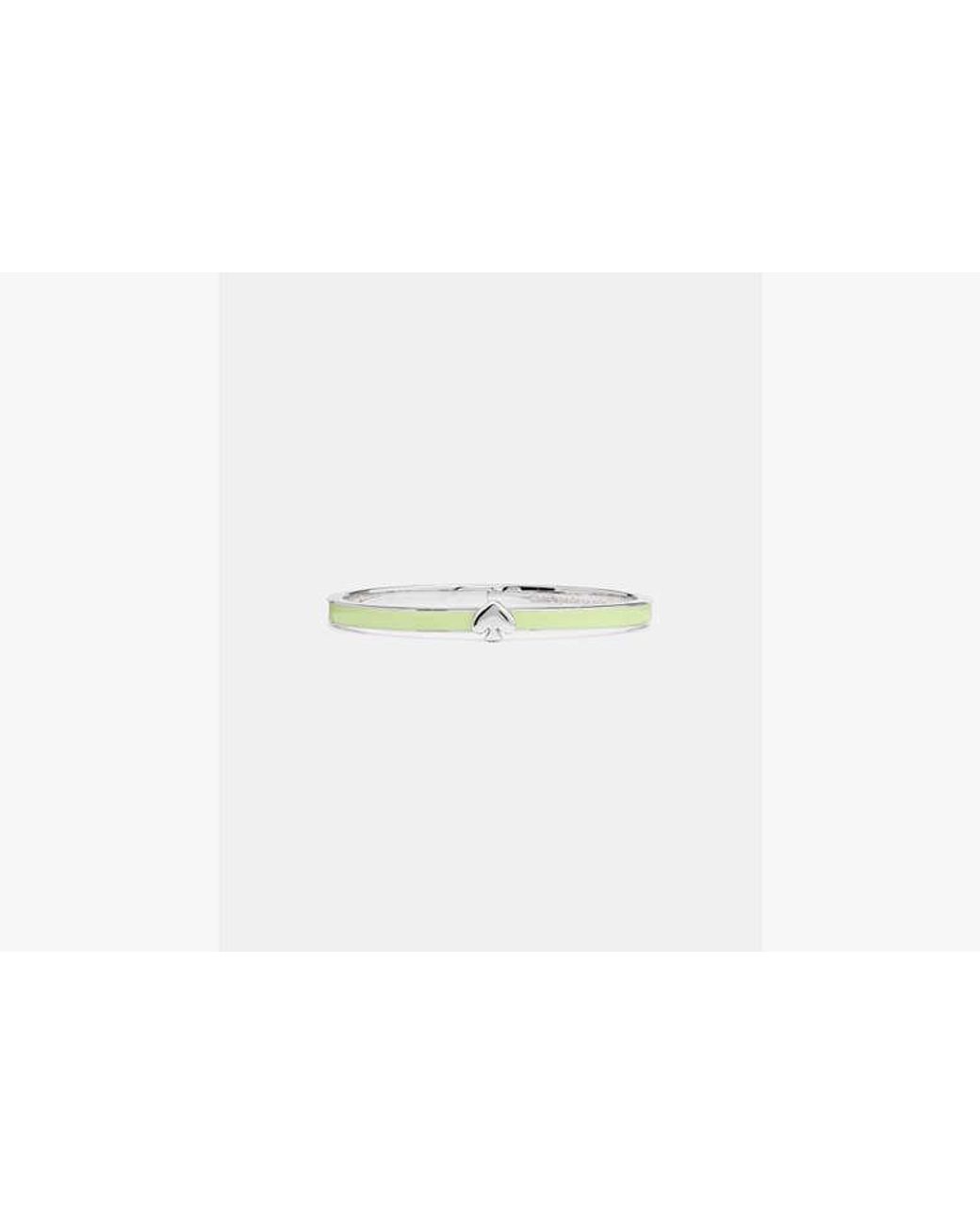 Kate Spade White Kate Spade Everyday Spade Thin Enamel Bangle