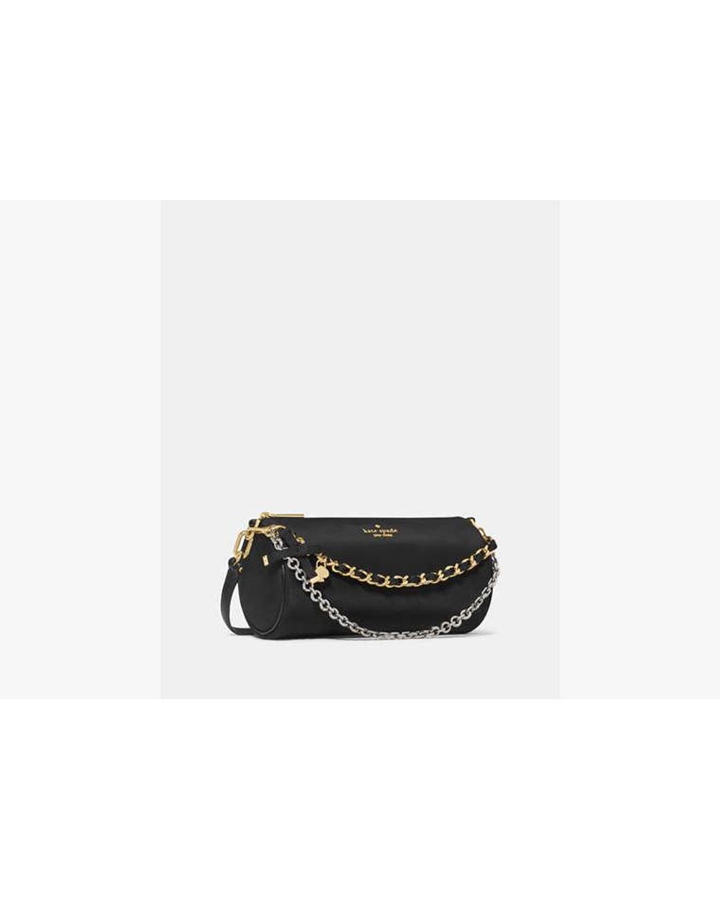 Kate Spade Black Kate Spade Roulette Nylon Mini Crossbody Convertible Bag