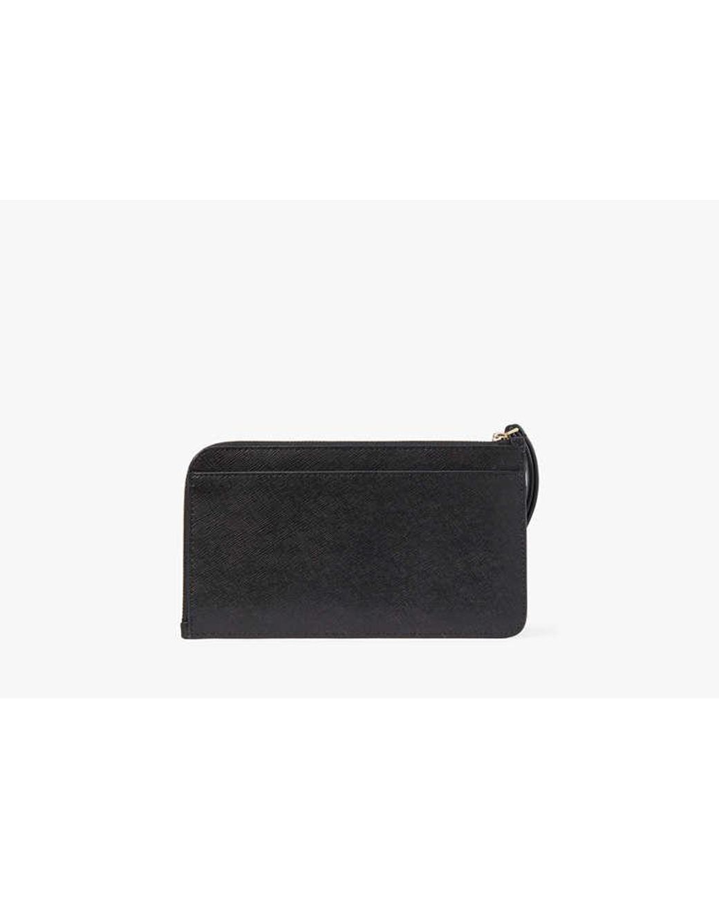 Kate Spade Black Lucy Medium L-Zip Wristlet