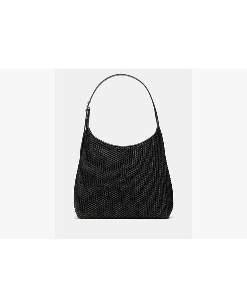 Kate Spade Black Kate Spade 454 Straw Large Shoulder Bag
