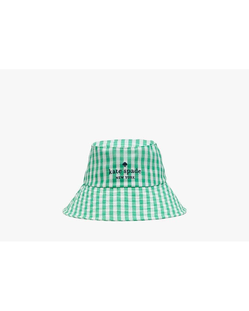 kate spade ハット Kate Spade Jazzy Gingham Bucket Hat in Green | Lyst