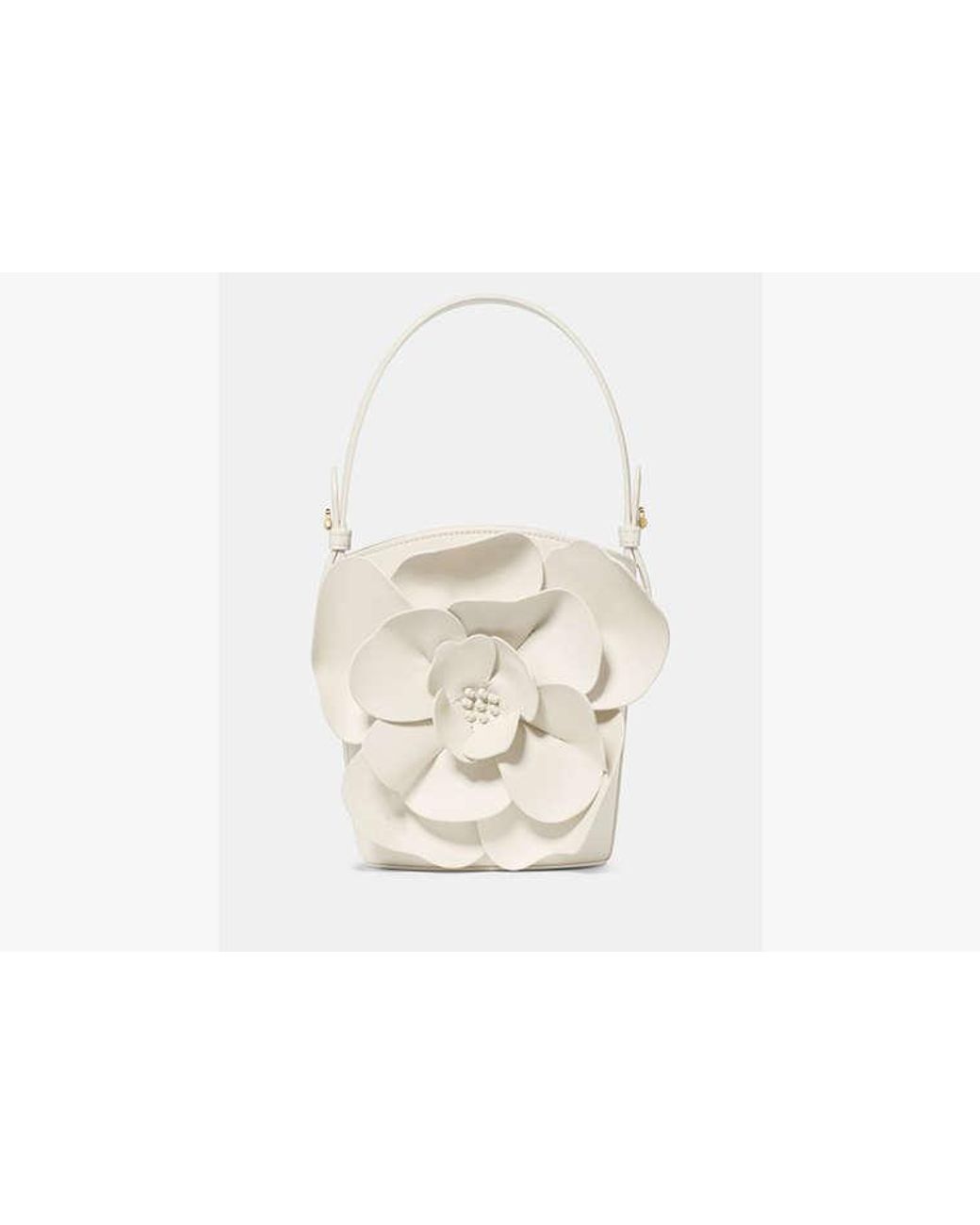 Kate Spade White Kate Spade Flora Bucket Bag