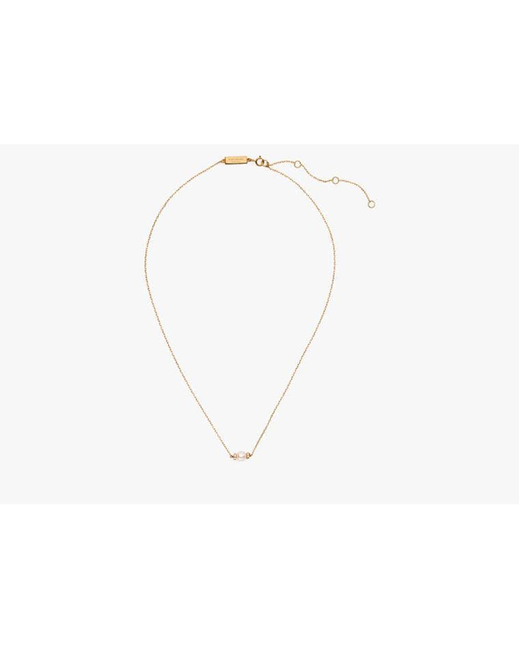Kate Spade Metallic Kate Spade Fine Meant To Be Pearl & Diamond Pendant