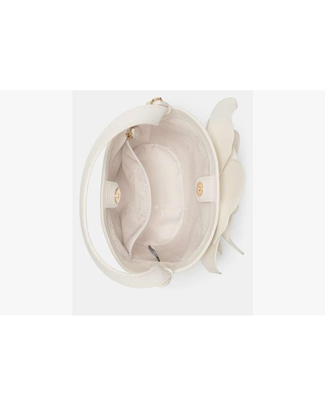 Kate Spade White Kate Spade Flora Bucket Bag
