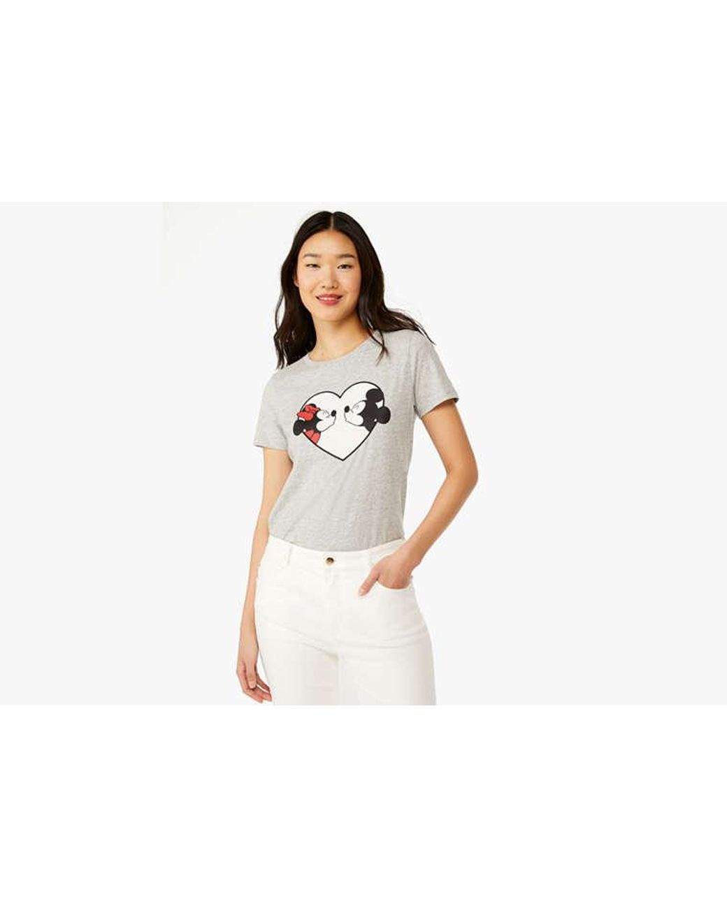 Kate Spade White Sweethearts Minnie Tee