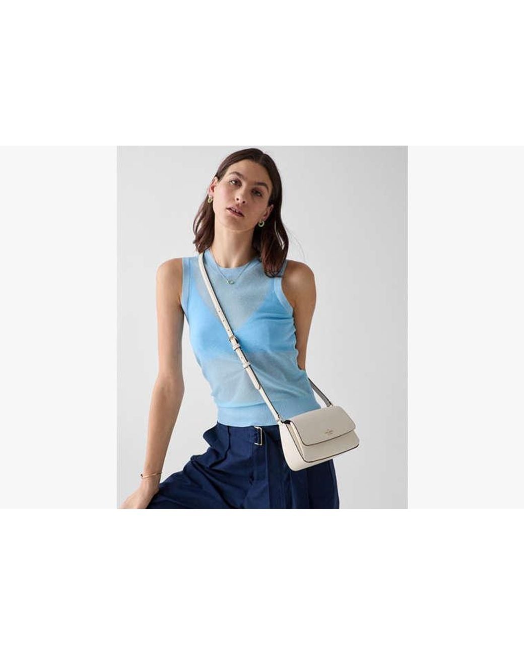 Kate Spade White Kate Spade Sutton Mini Crossbody Bag