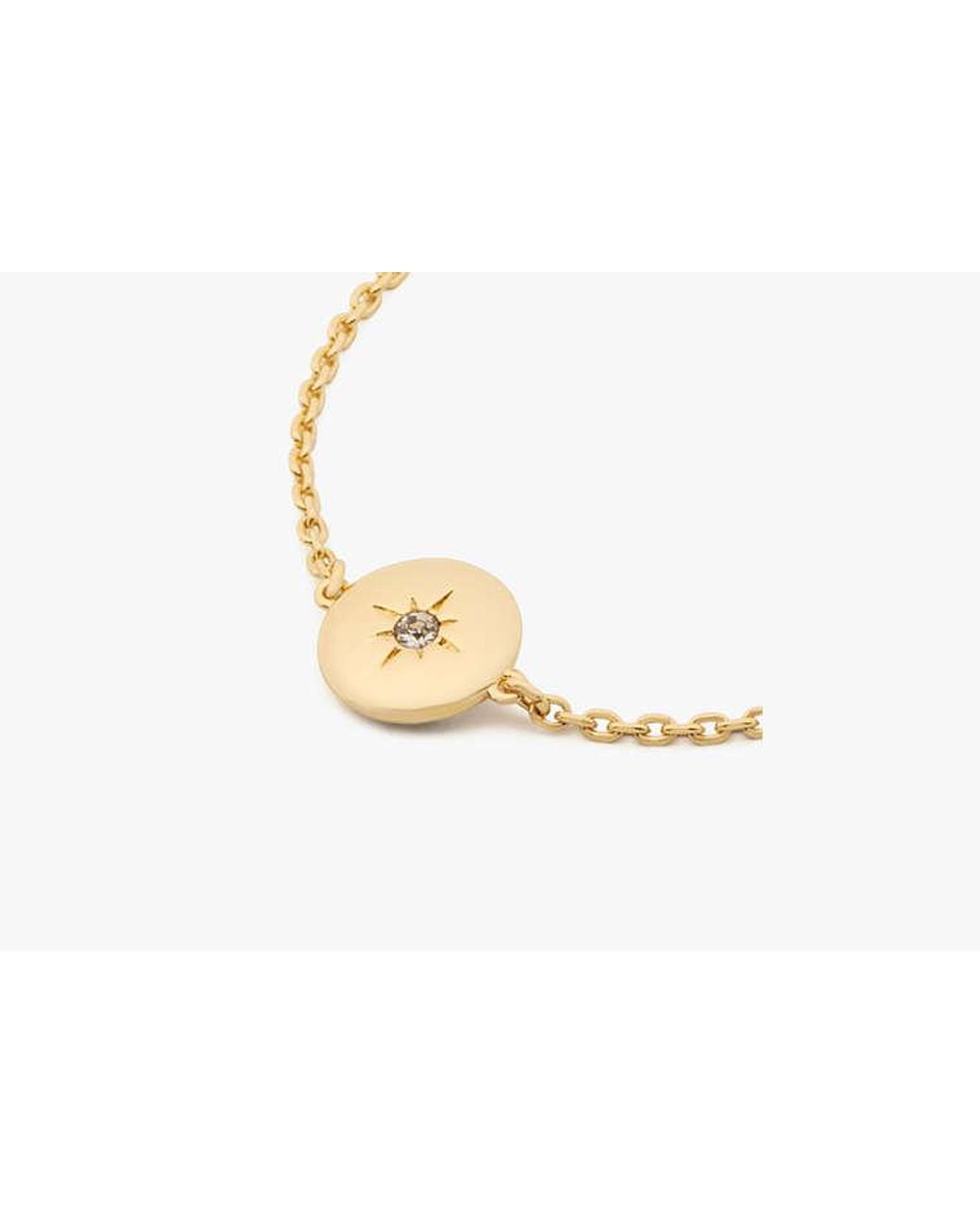 Kate Spade Metallic Kate Spade The Color Spark Collection Clear Inspire Medallion Bracelet