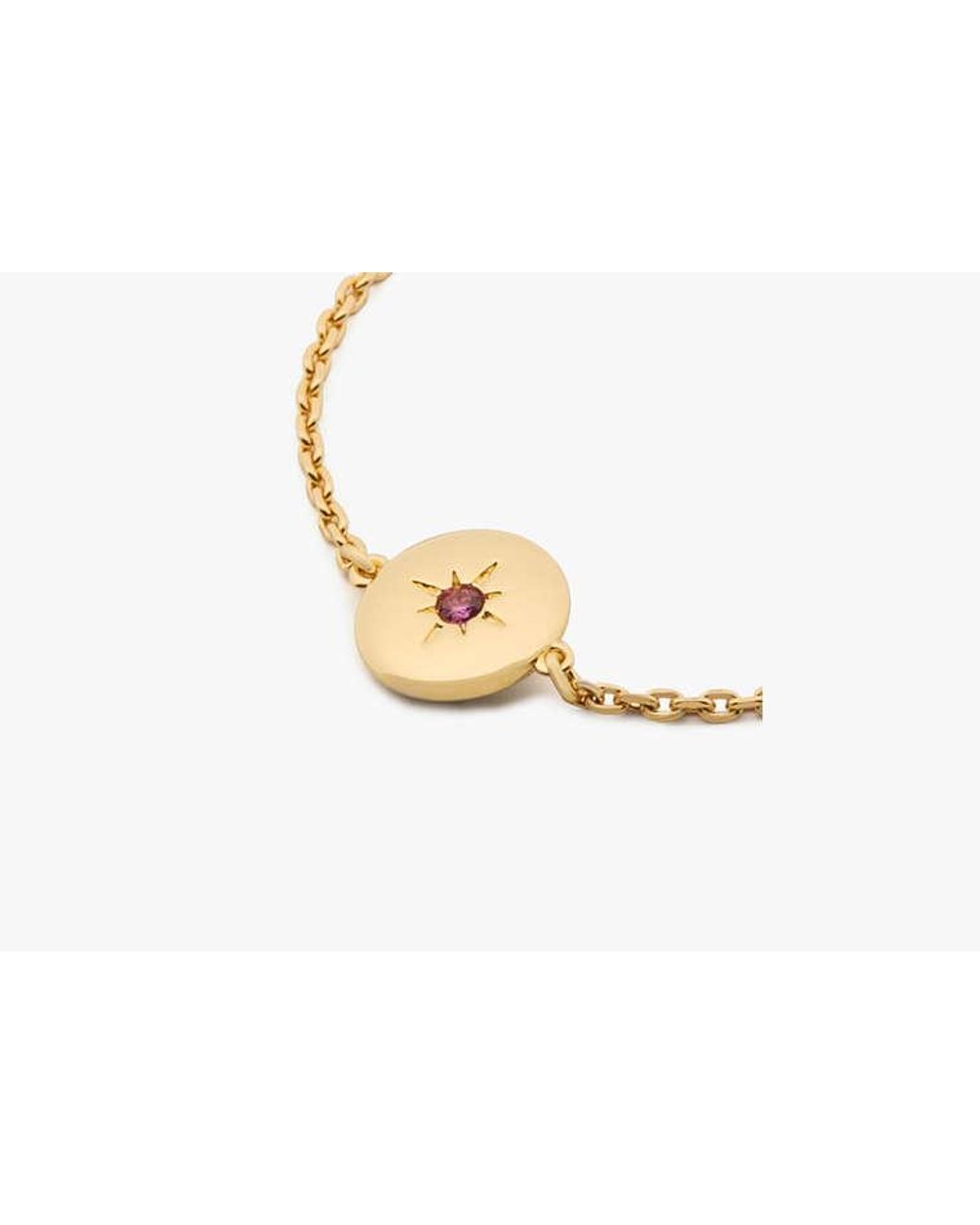 Kate Spade Metallic Kate Spade The Color Spark Collection Peace Medallion Bracelet