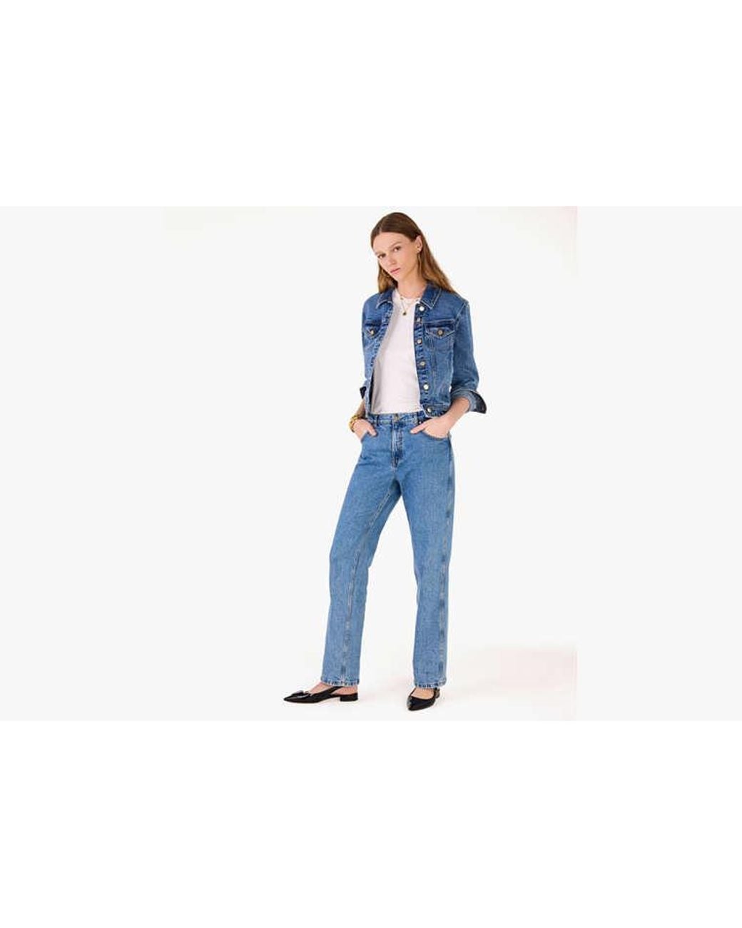 Kate Spade Classic Denim Jacket in Blue | Lyst