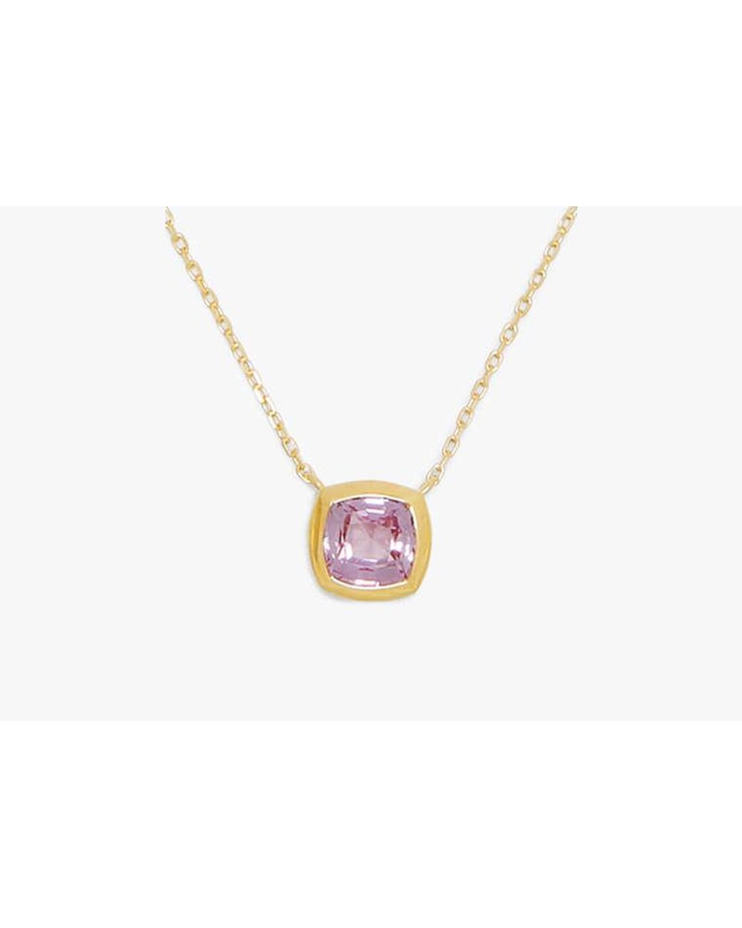 Kate Spade White Kate Spade Fine Time To Shine Gem Pendant