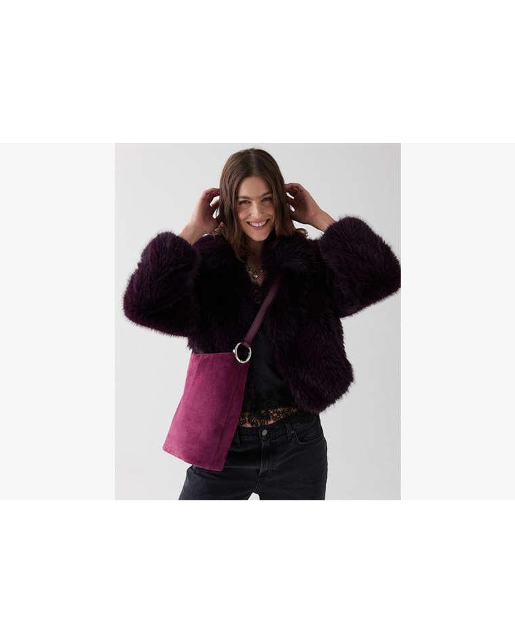 Kate Spade Purple Halo Suede Bucket Bag