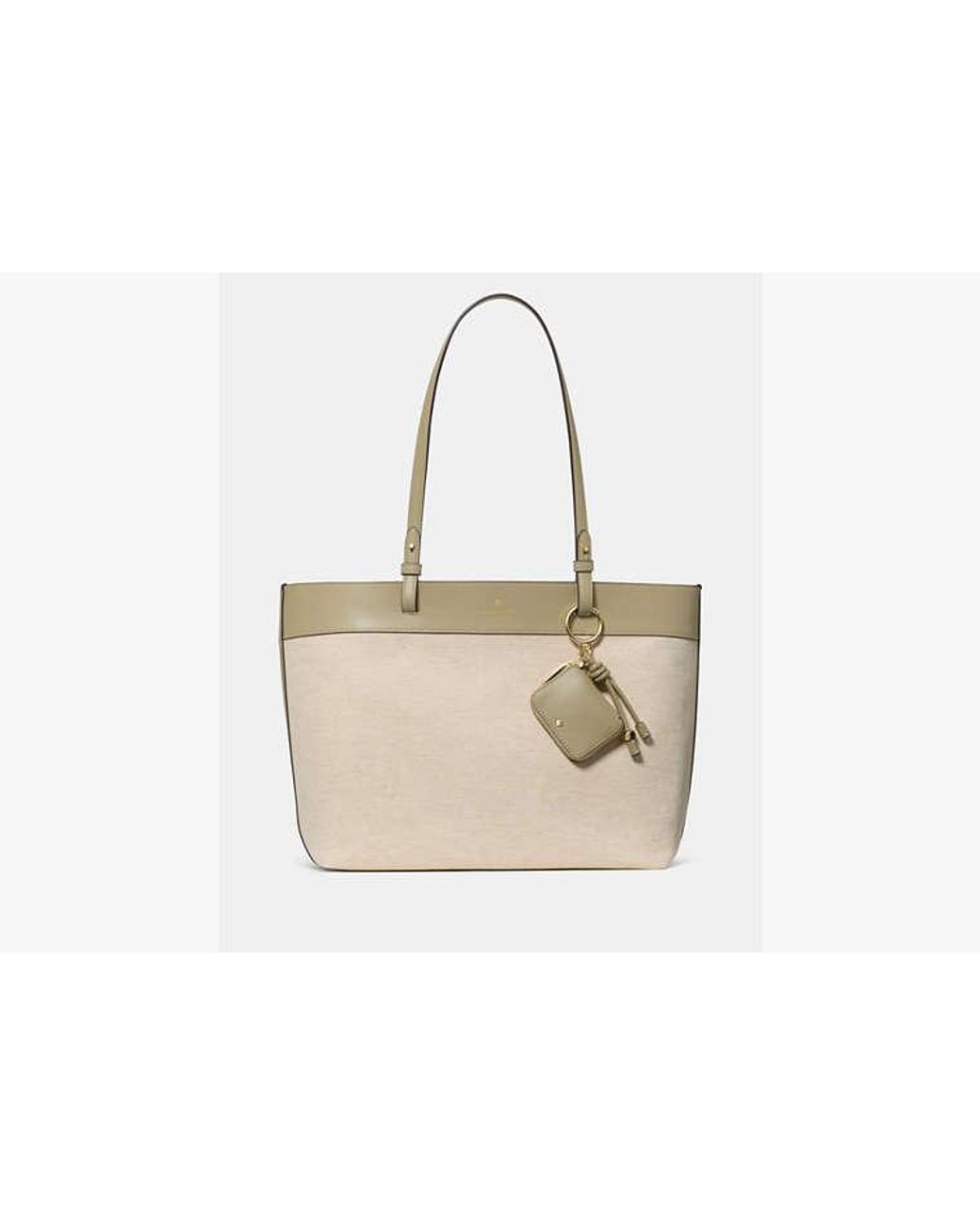 Kate Spade Natural Kate Spade Tessa Tote Bag With Charm