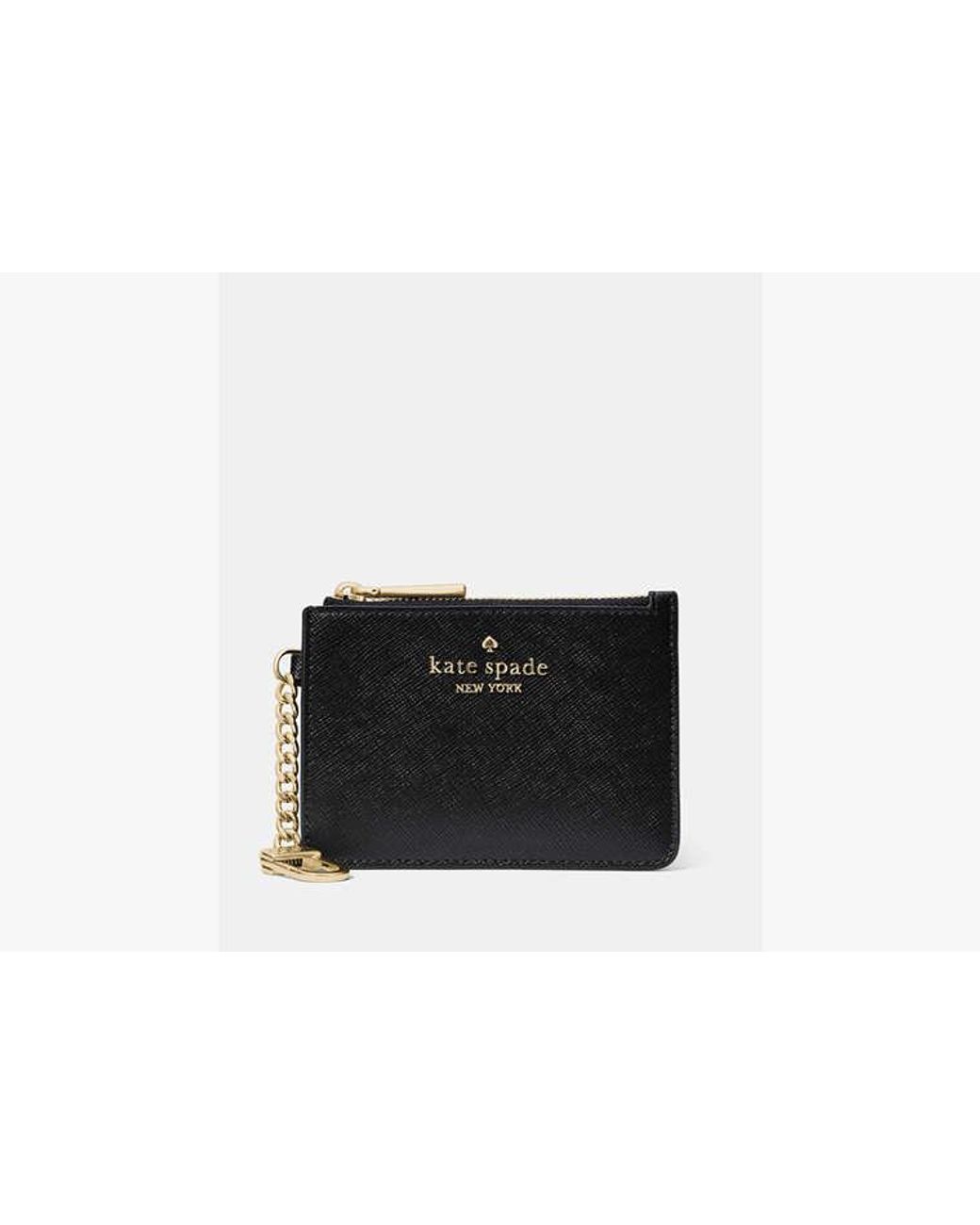 Kate Spade White Kate Spade Key Ring Card Holder