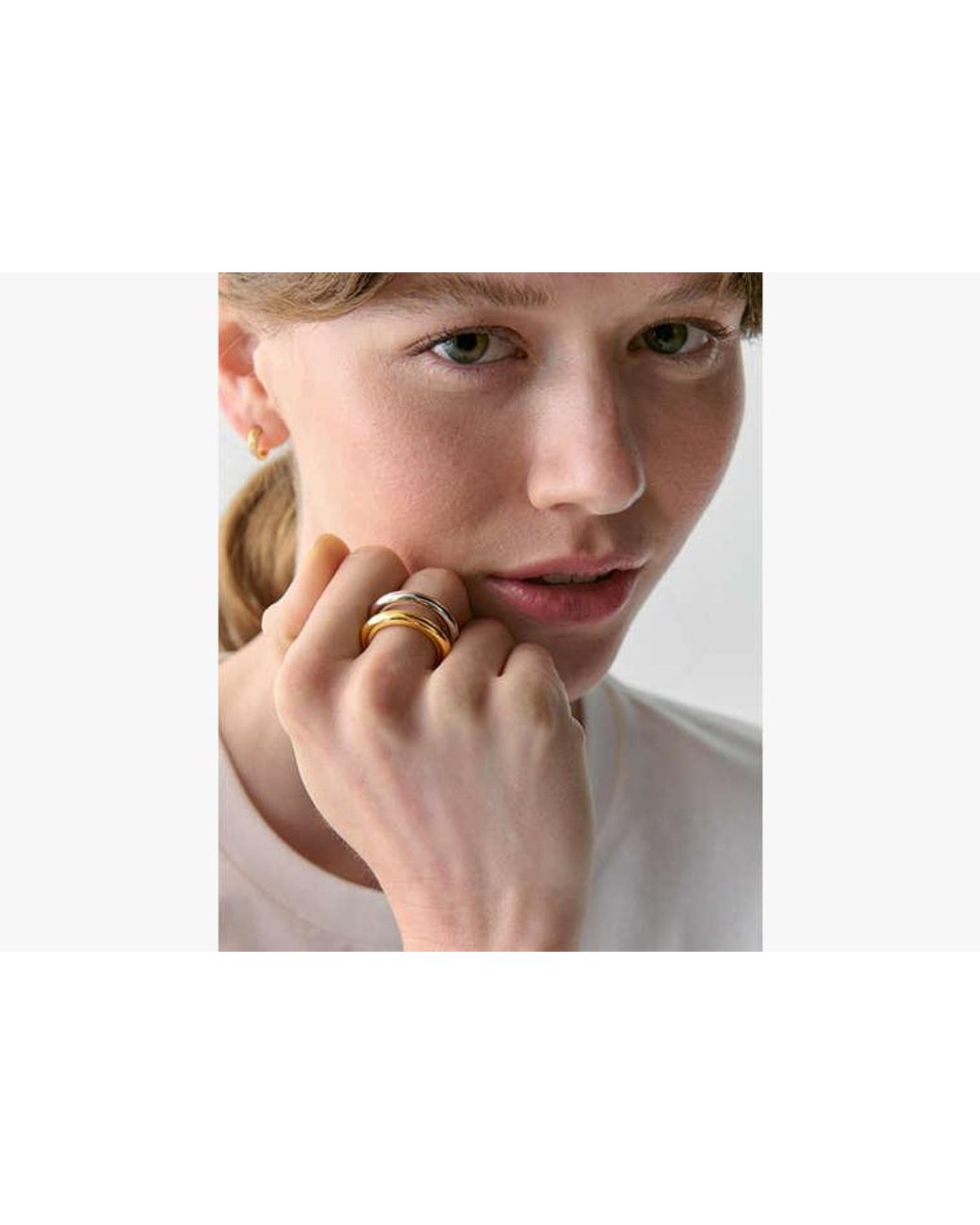 Kate Spade Metallic Interlock Ring