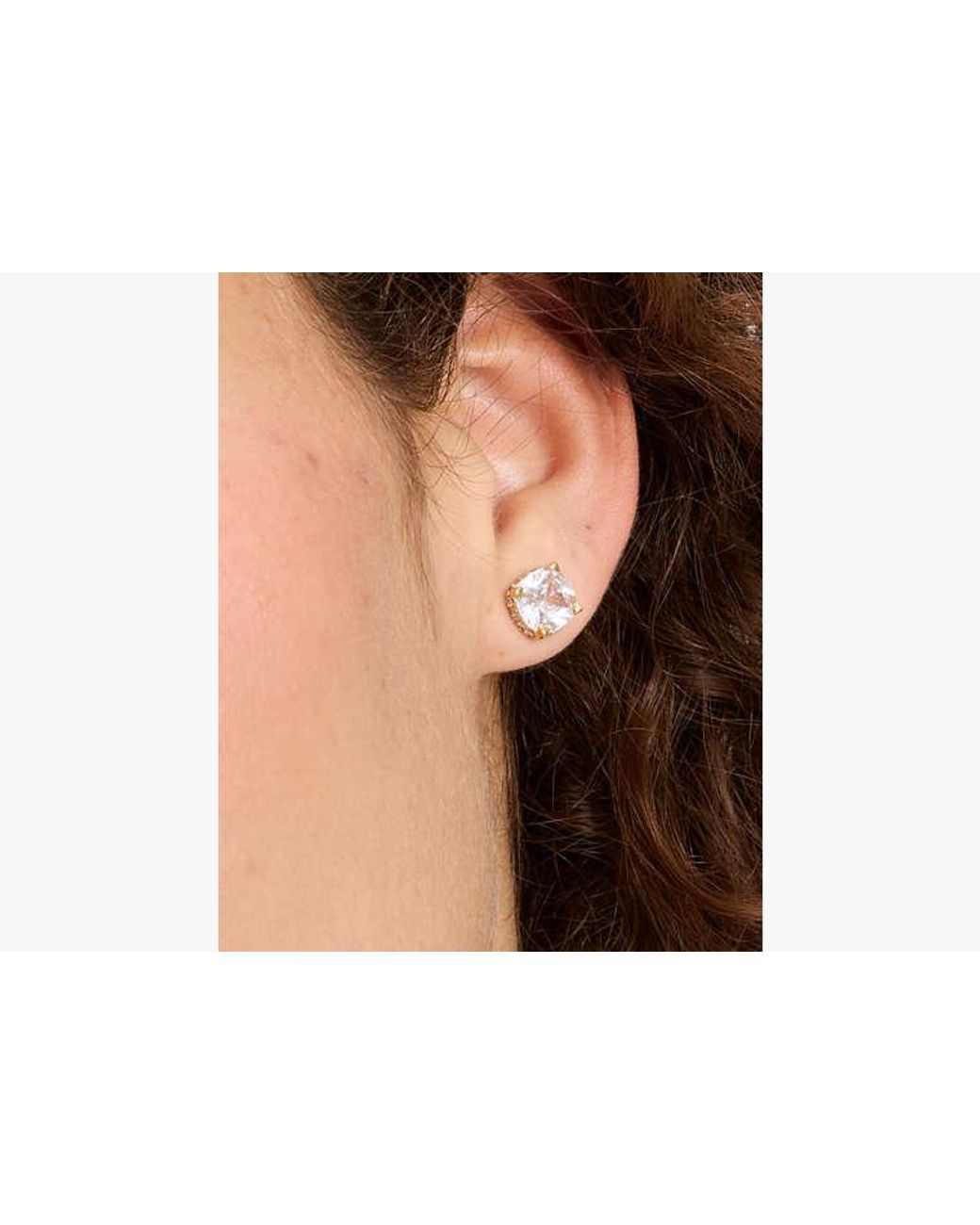 Kate Spade Metallic Little Luxuries 8mm Square Studs