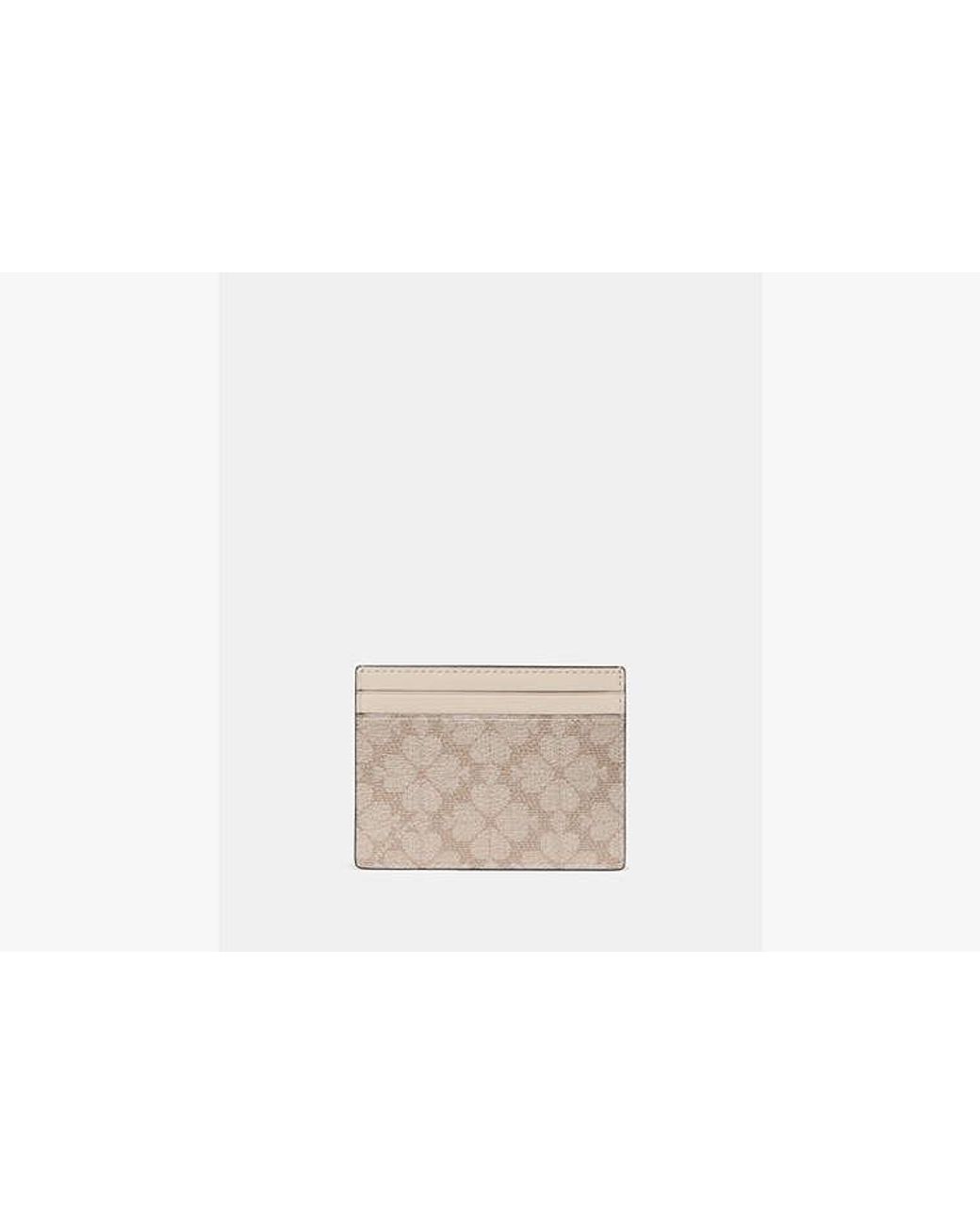 Kate Spade White Kate Spade Spade Flower Small Slim Card Holder
