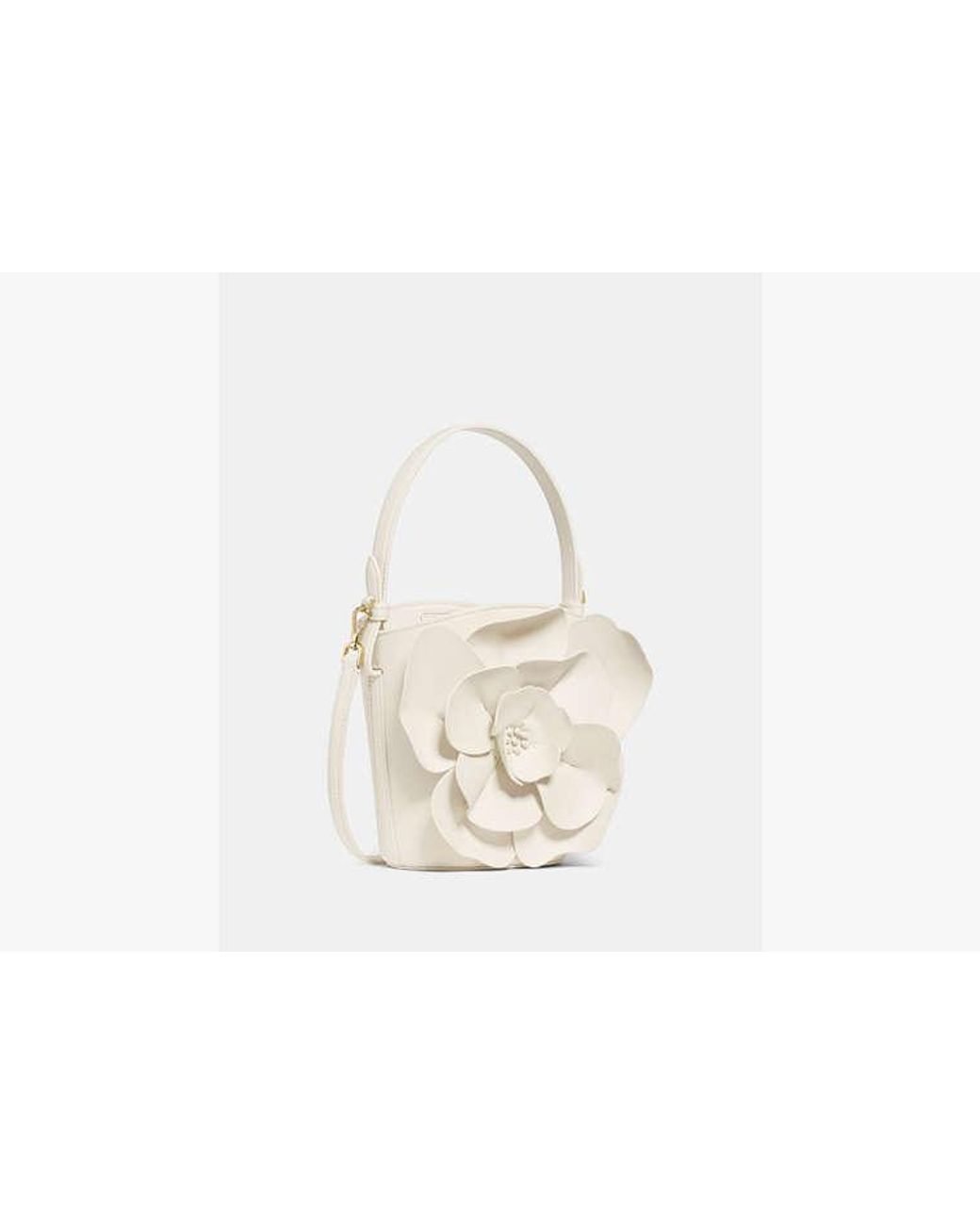 Kate Spade White Kate Spade Flora Bucket Bag