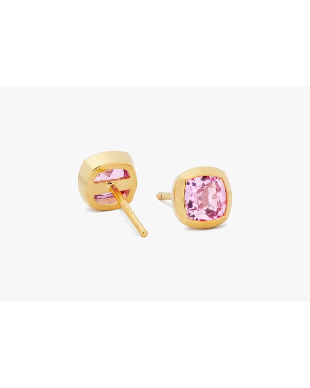 Kate Spade Pink Fine Time To Shine Gem Studs
